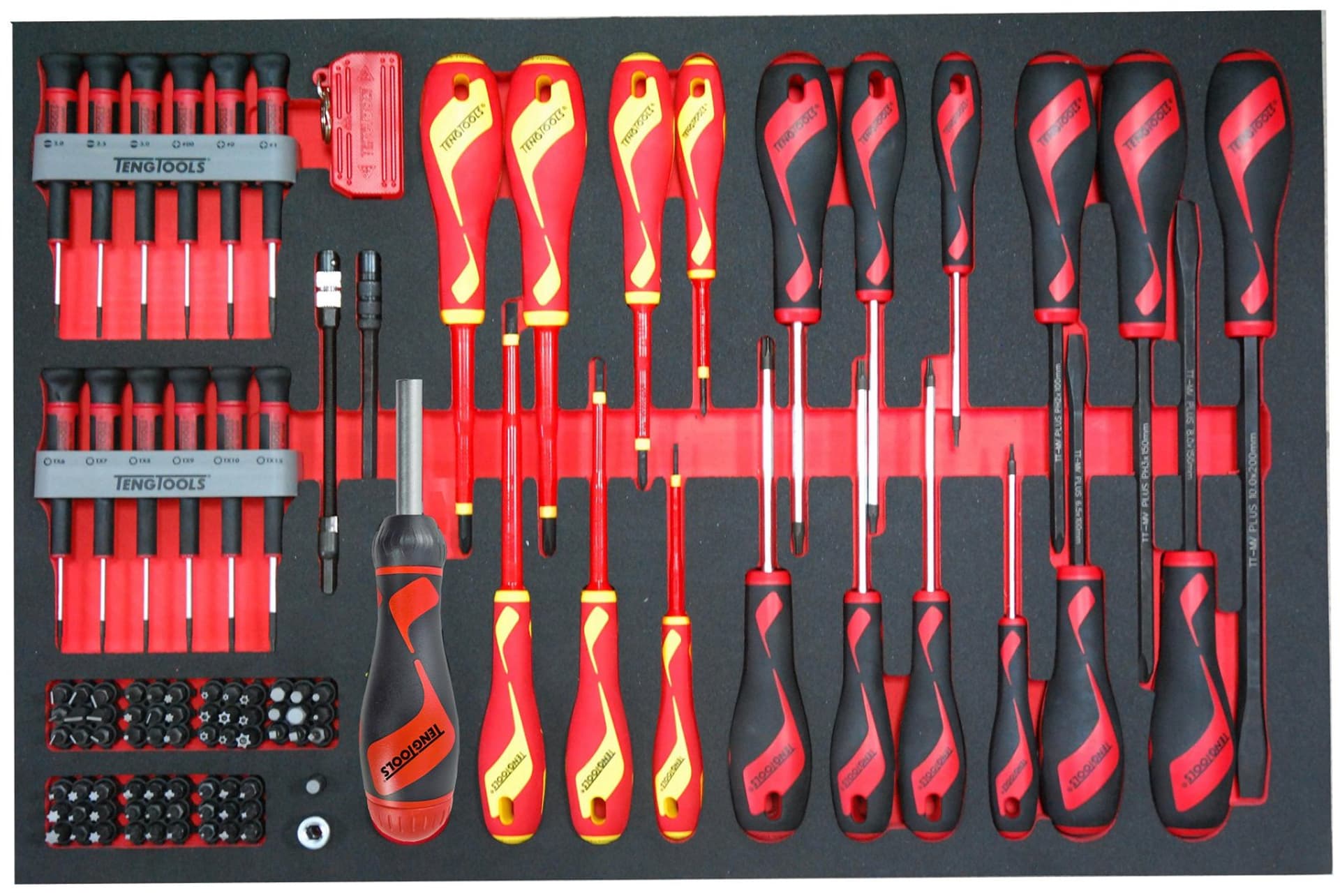 

98-elementowy zestaw wkrętaków/grotów wymiennych Teng Tools TTEMB98N