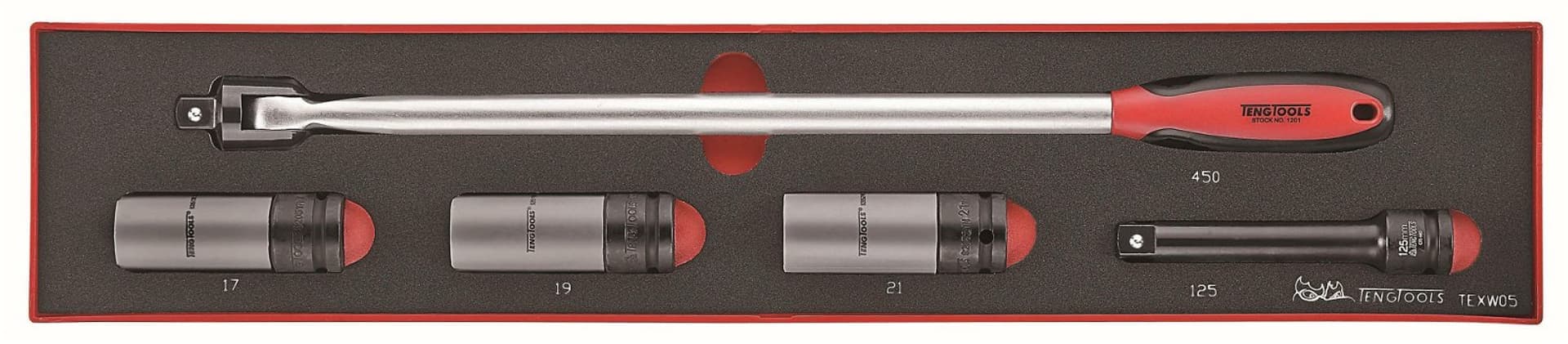 

5-elementowy zestaw klucza do kół Teng Tools TEXW05