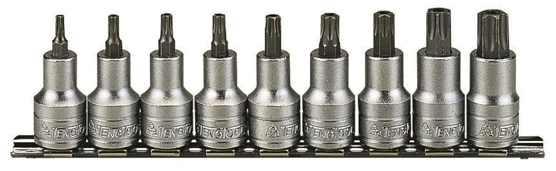 

Nasadki trzpieniowe Tx w zestawie z chwytem kwadratowym 1/2" Teng Tools M1213Tx
