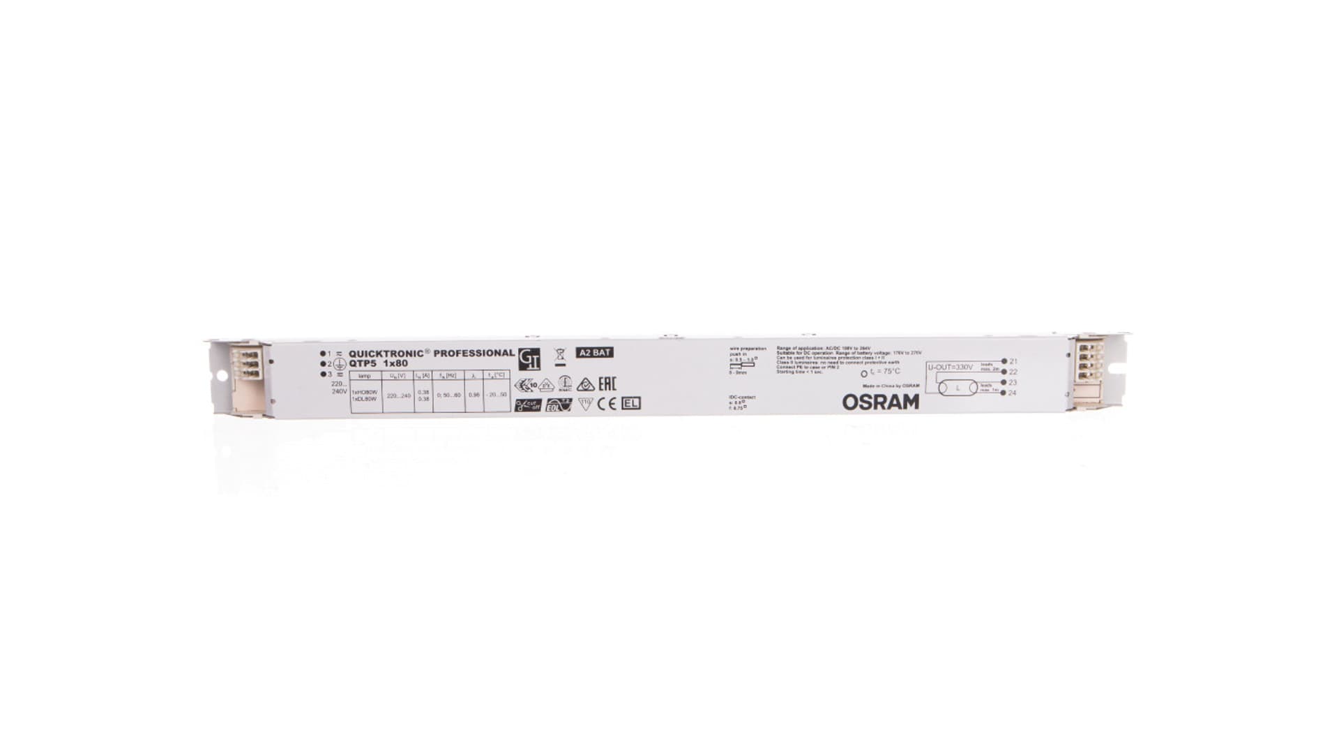 

Statecznik elektroniczny 1x80W 220-240V QTP5 4008321329059