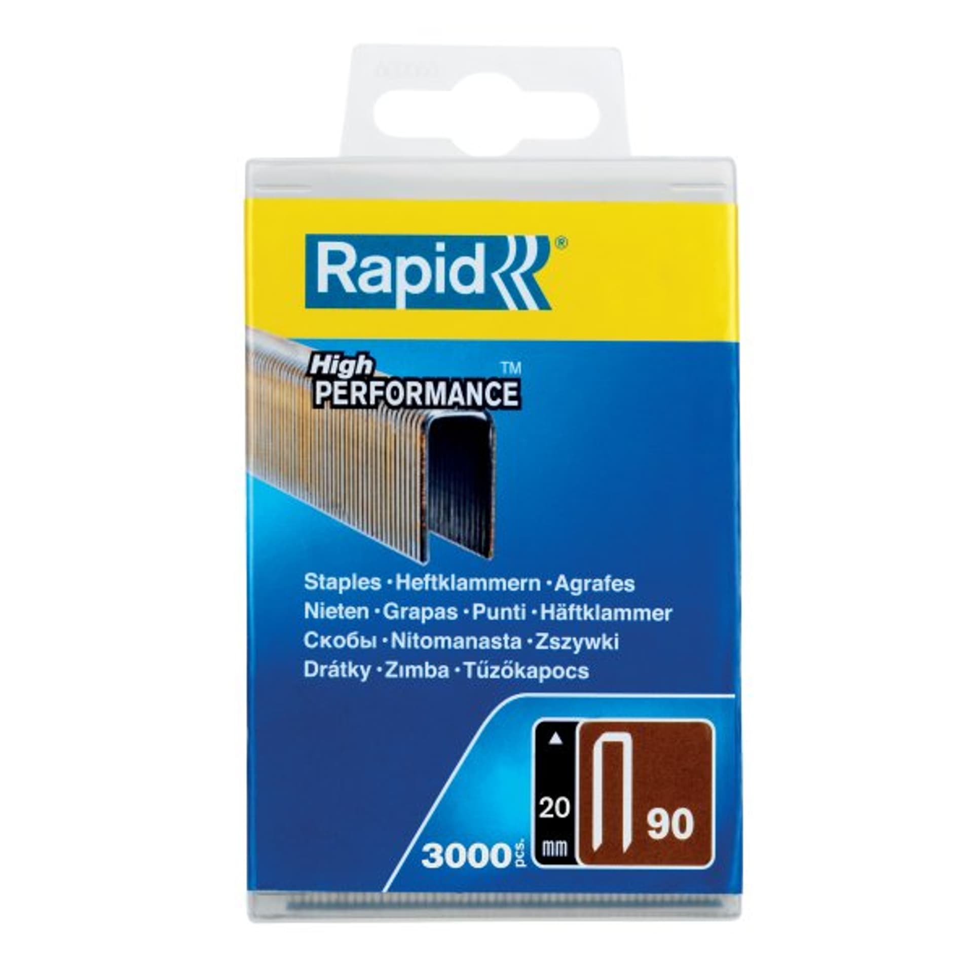 

Zszywki Rapid z wąską koroną nr 90 (20 mm) - opakowanie 3000 szt.