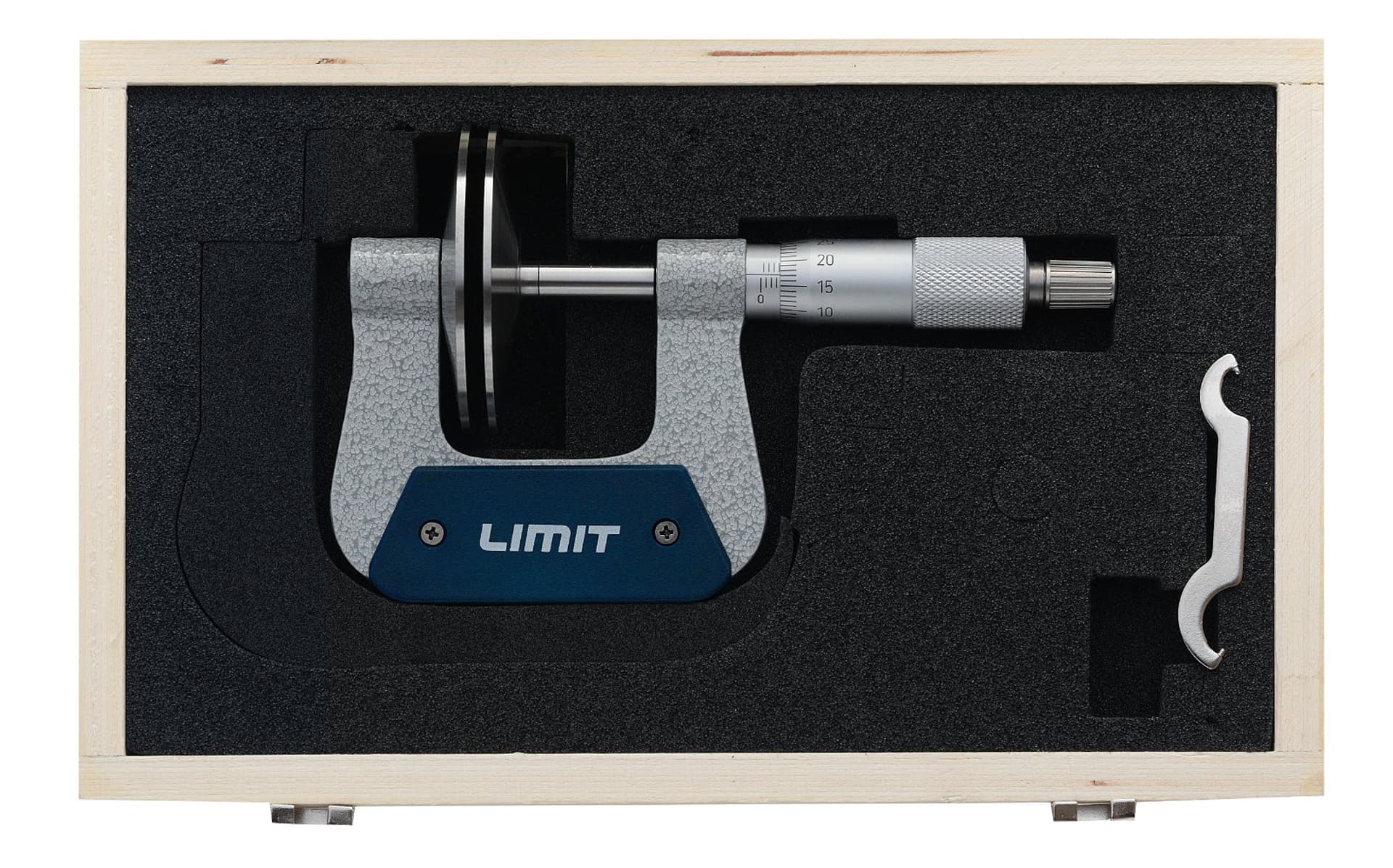 

Mikrometr z końcówkami płytkowymi Limit MSP 0-25 mm