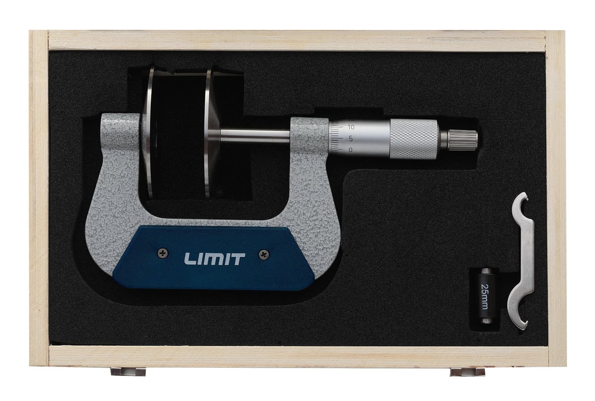 

Mikrometr z końcówkami płytkowymi Limit MSP 25-50 mm