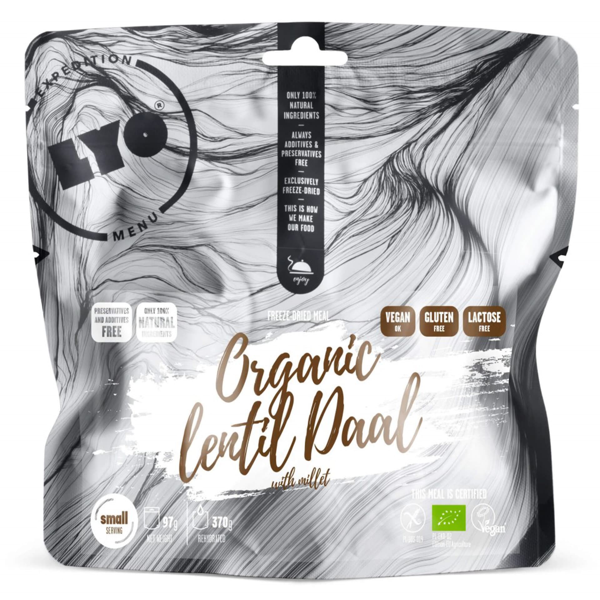 

Danie liofilizowane Lyofood eko dhal z soczewicy z kaszą jaglaną 370 g