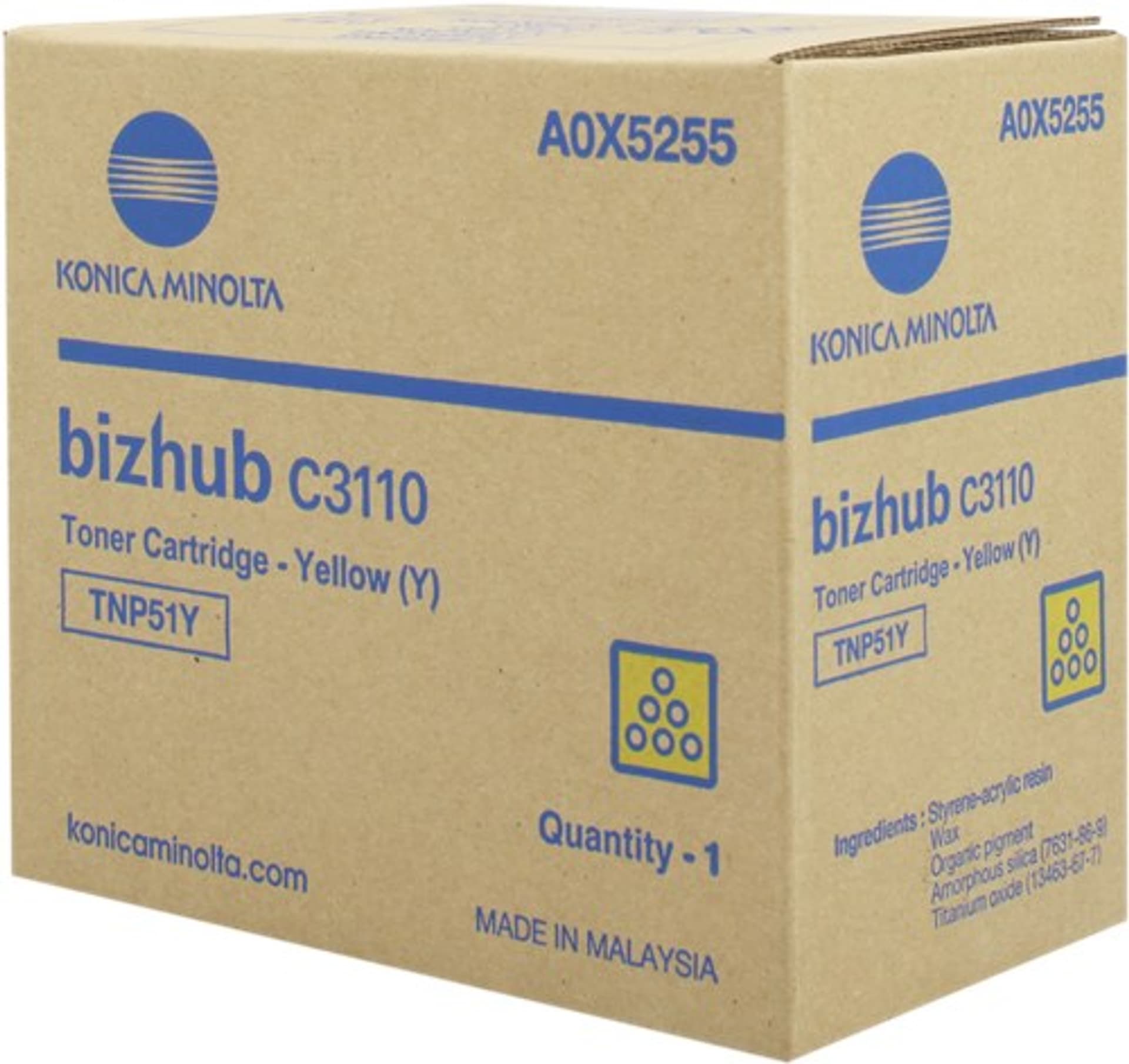 

Konica Minolta Toner TNP-51 A0X5255 Yellow 5000