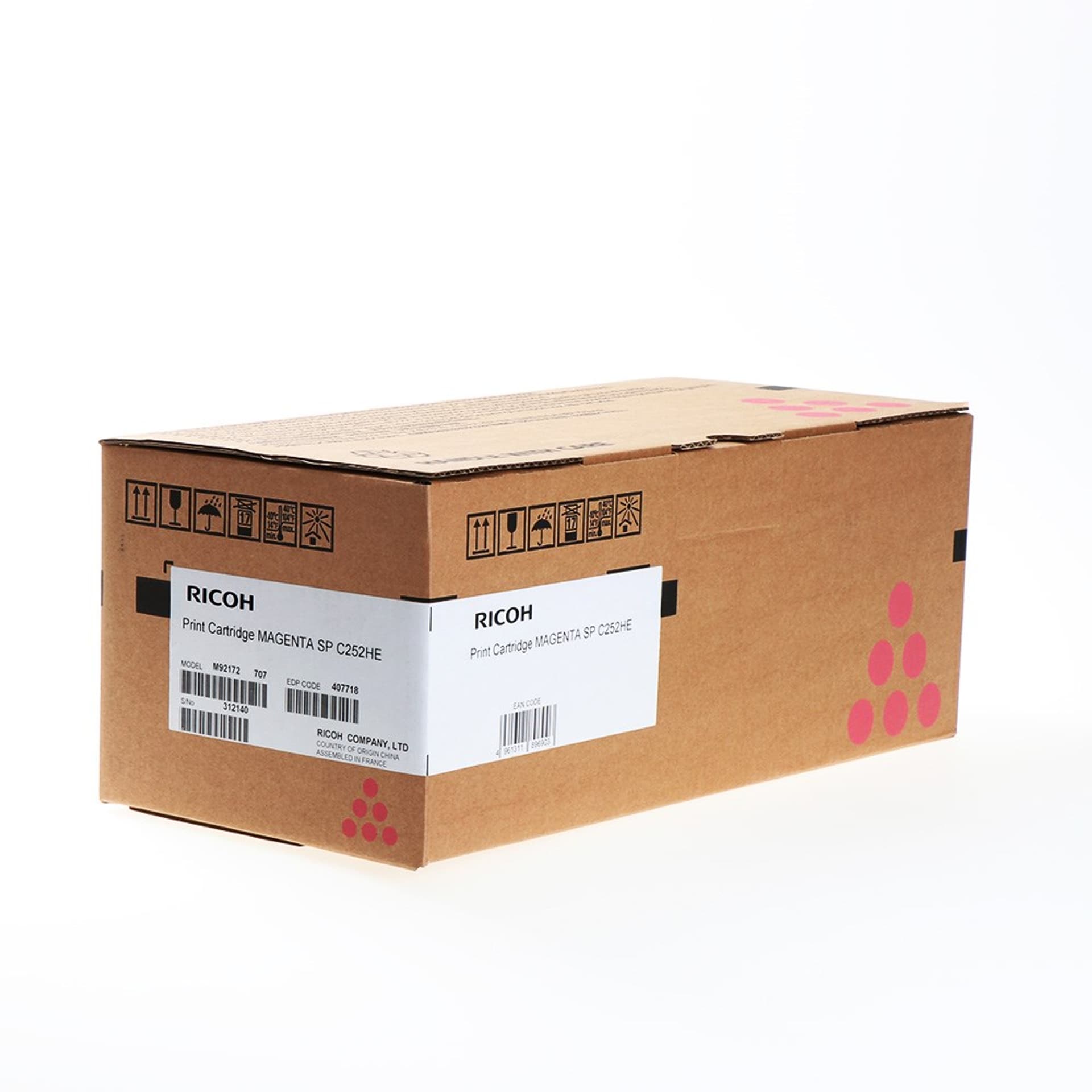 

Ricoh oryginalny toner 407718, 407655, magenta, 6000s, Ricoh Aficio SPC 252DN,SPC252SF, O