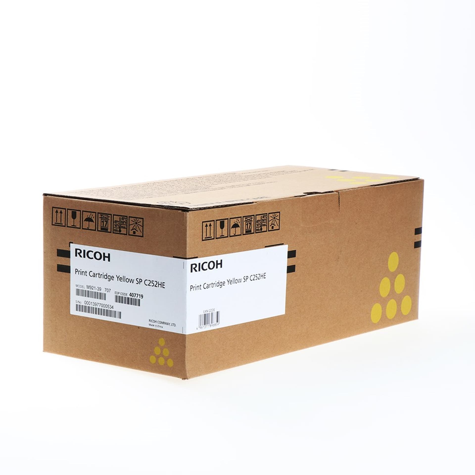 

Ricoh oryginalny toner 407719, 407656, yellow, 6000s, Ricoh Aficio SPC 252DN,SPC252SF, O