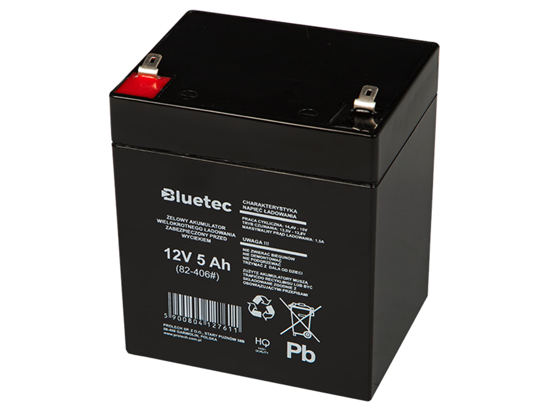 

Akumulator żelowy 12V 5Ah BLUETEC