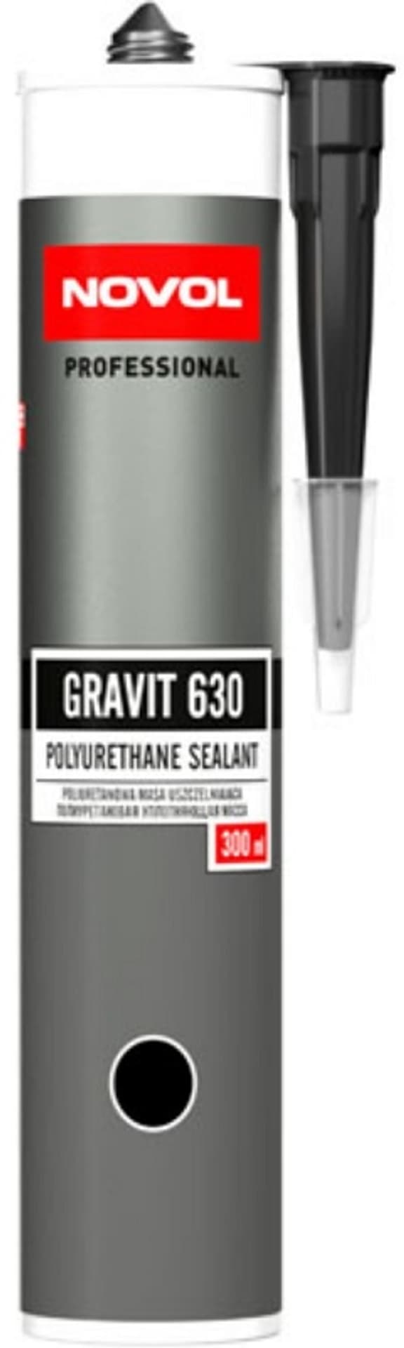 

MASA POLIURETANOWA GRAVIT 630 300ML CZARNA