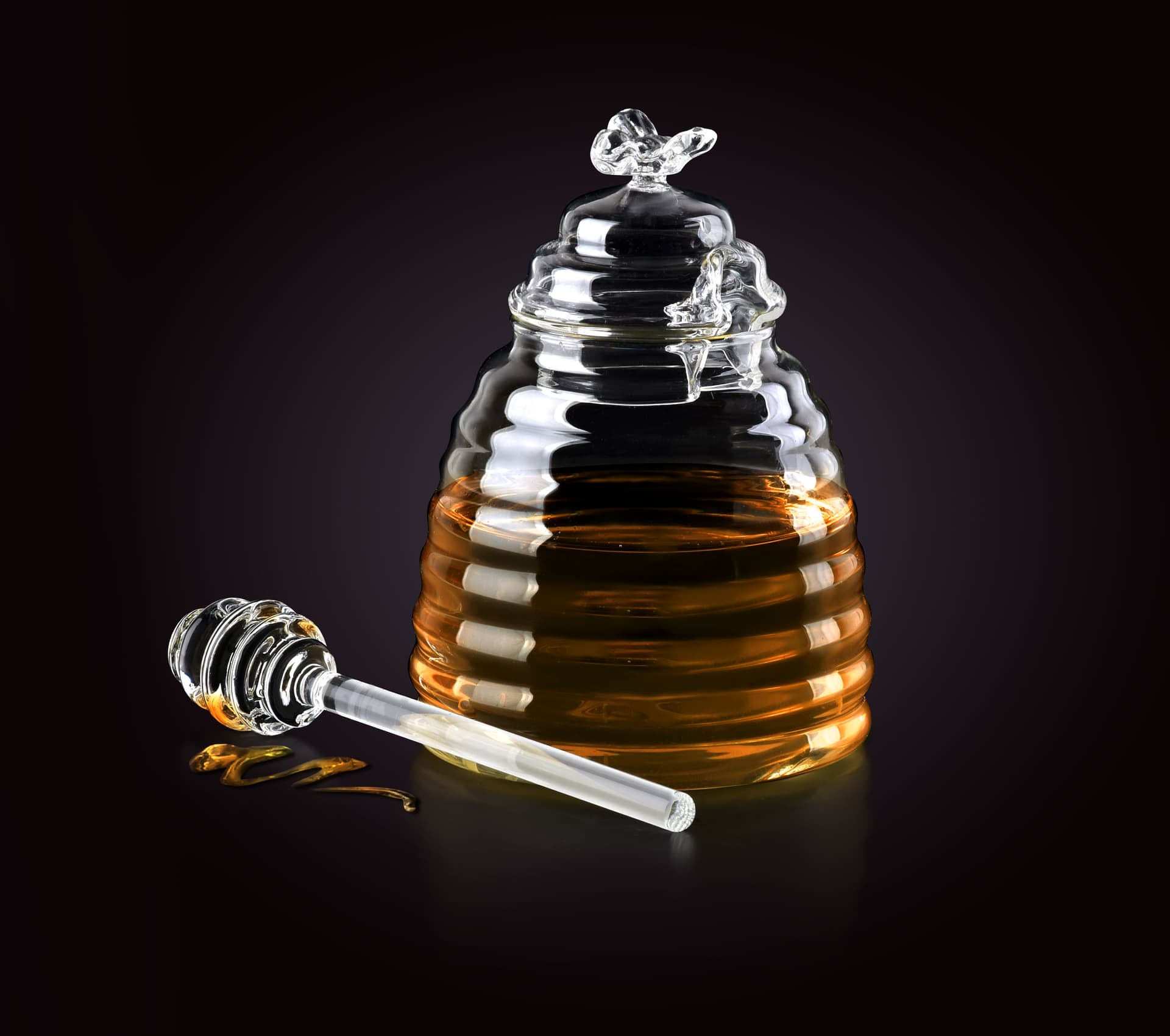 

BASIC KITCHEN Słoik na miód 500ml 9,5xh14cm