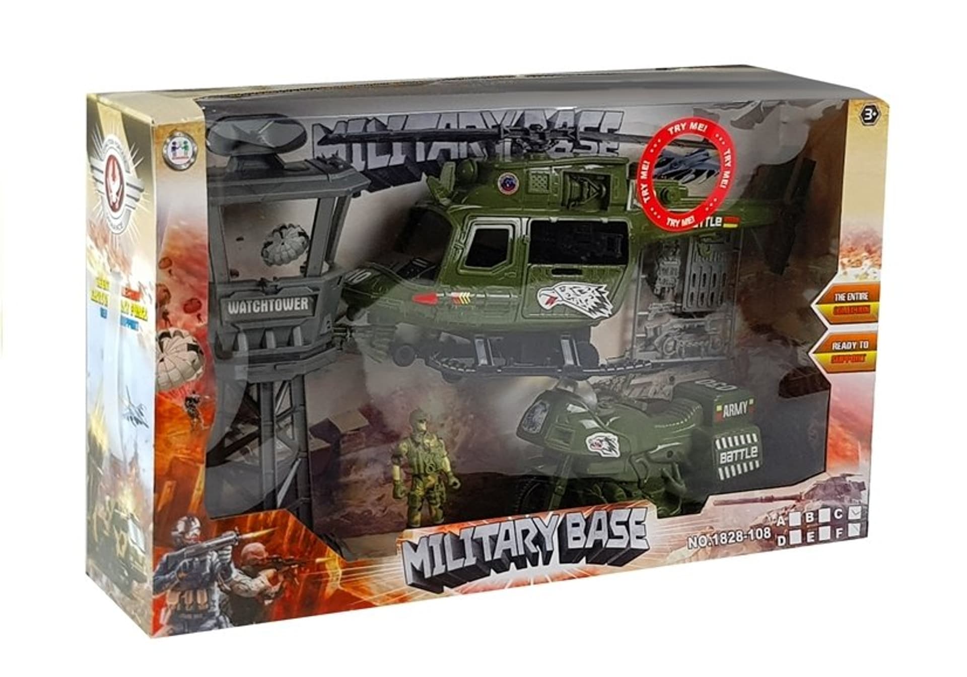 

Zestaw Militarny Helikopter Wojskowy Motor Wieża