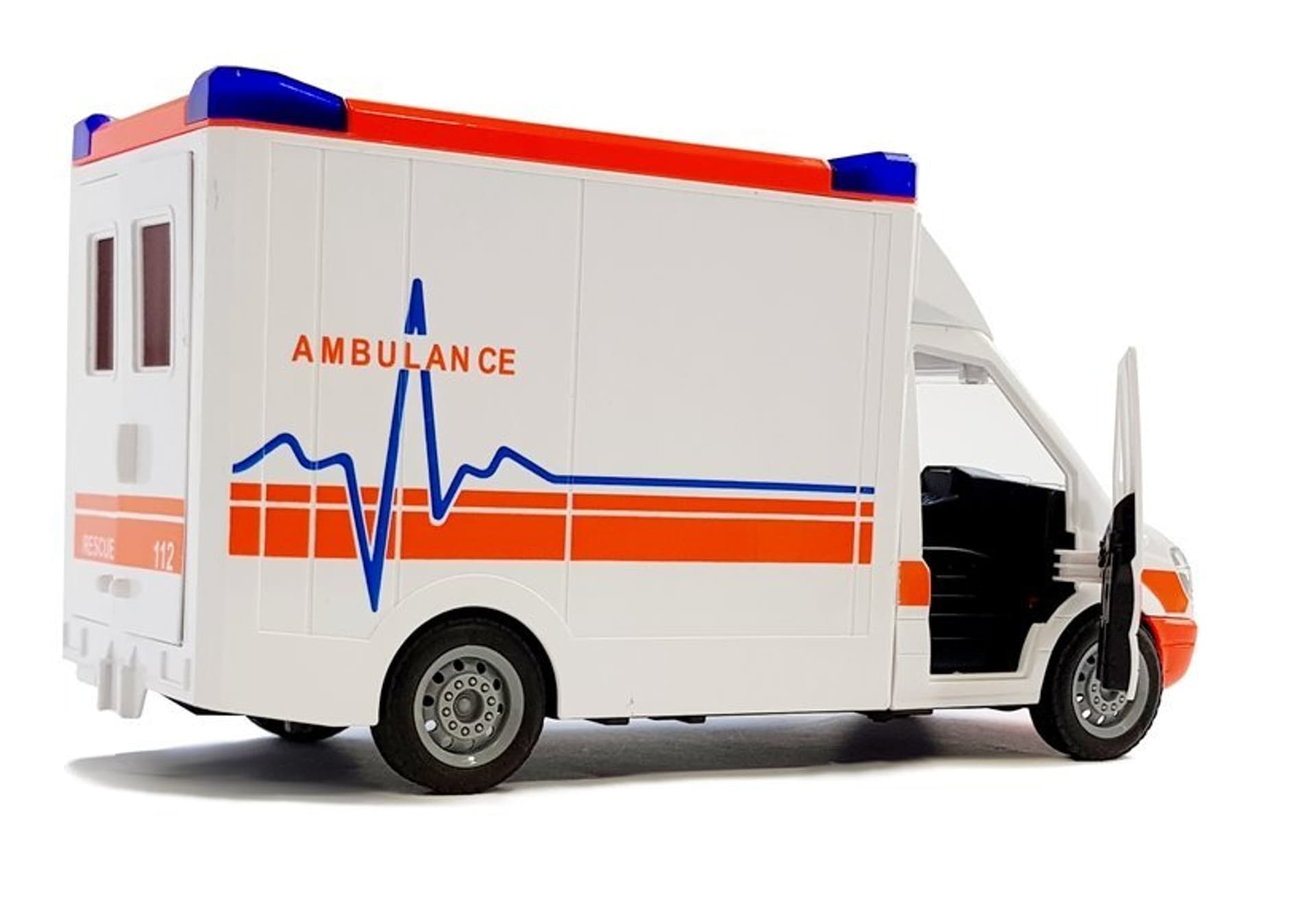 

Ambulans na Baterie z noszami Dźwięk i Światło