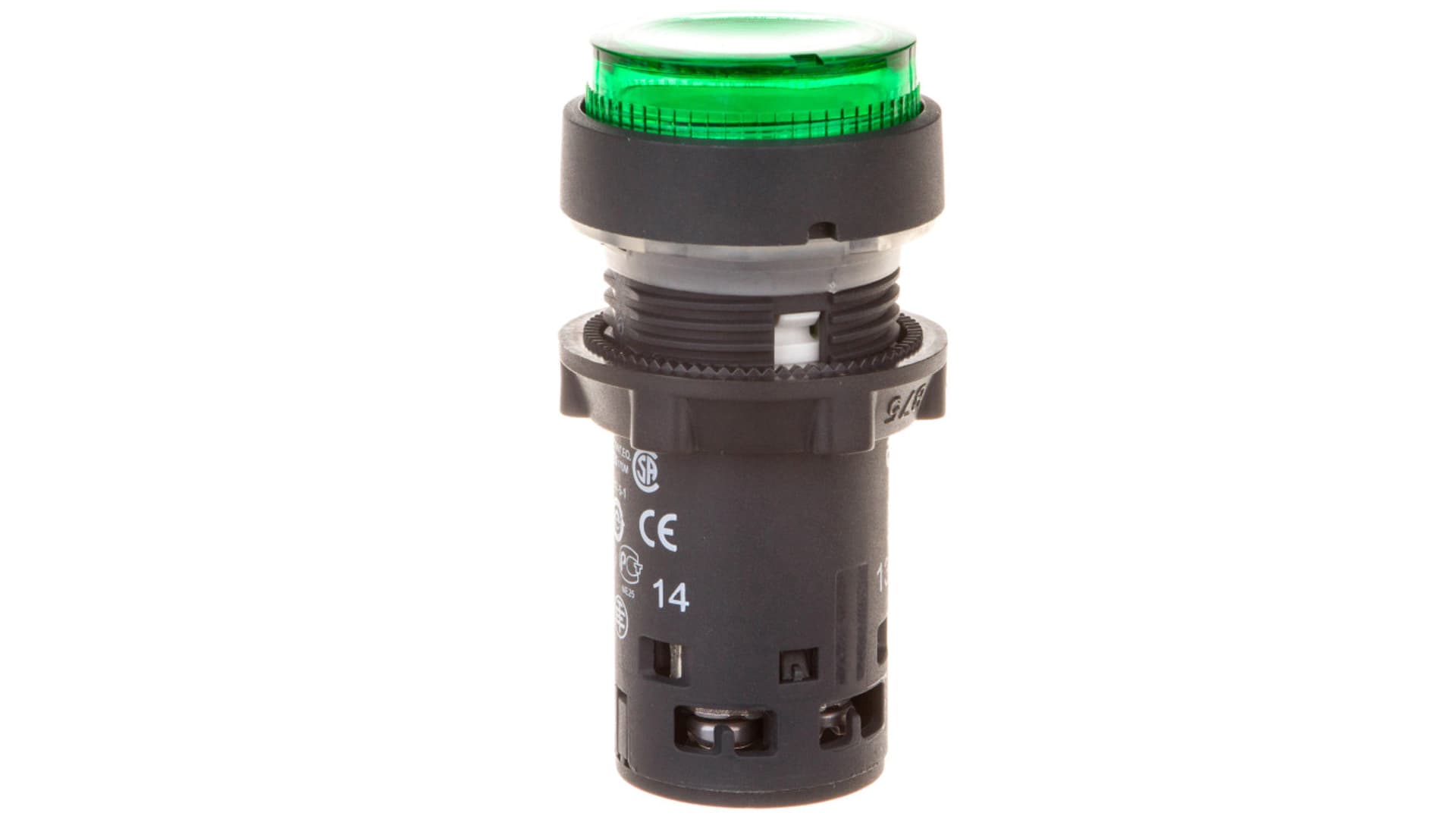

Przycisk sterowniczy 22mm zielony z samopowrotem z podświetleniem 1Z XB7NW33B1