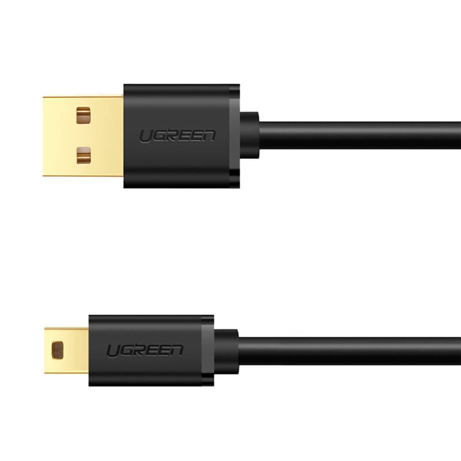 

Kabel USB 2.0 UGREEN US13210355B, męski, mini USB, 1m (czarny)