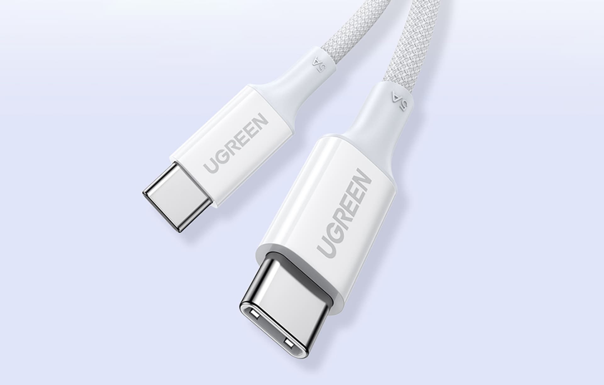 

Kabel USB-C do USB-C UGREEN 15268, 1,5m (biały)