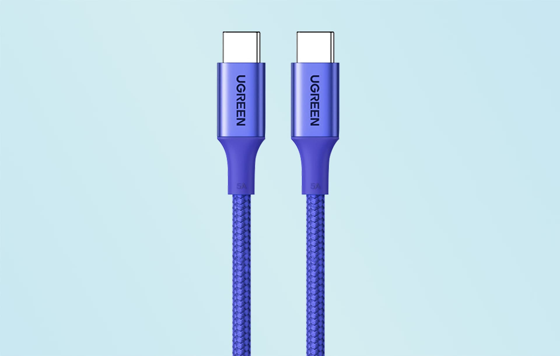 

Kabel USB-C do USB-C UGREEN 15309 (niebieski)