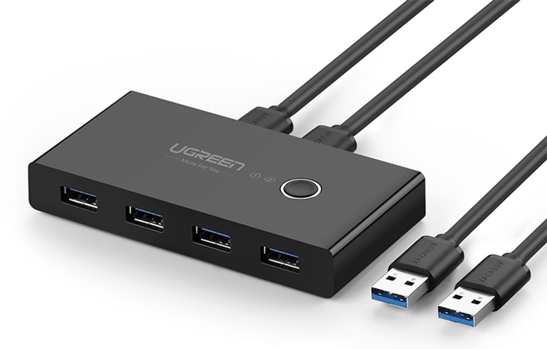 

Przełącznik Switch Box UGREEN 30768B, USB 3.0 (czarny)