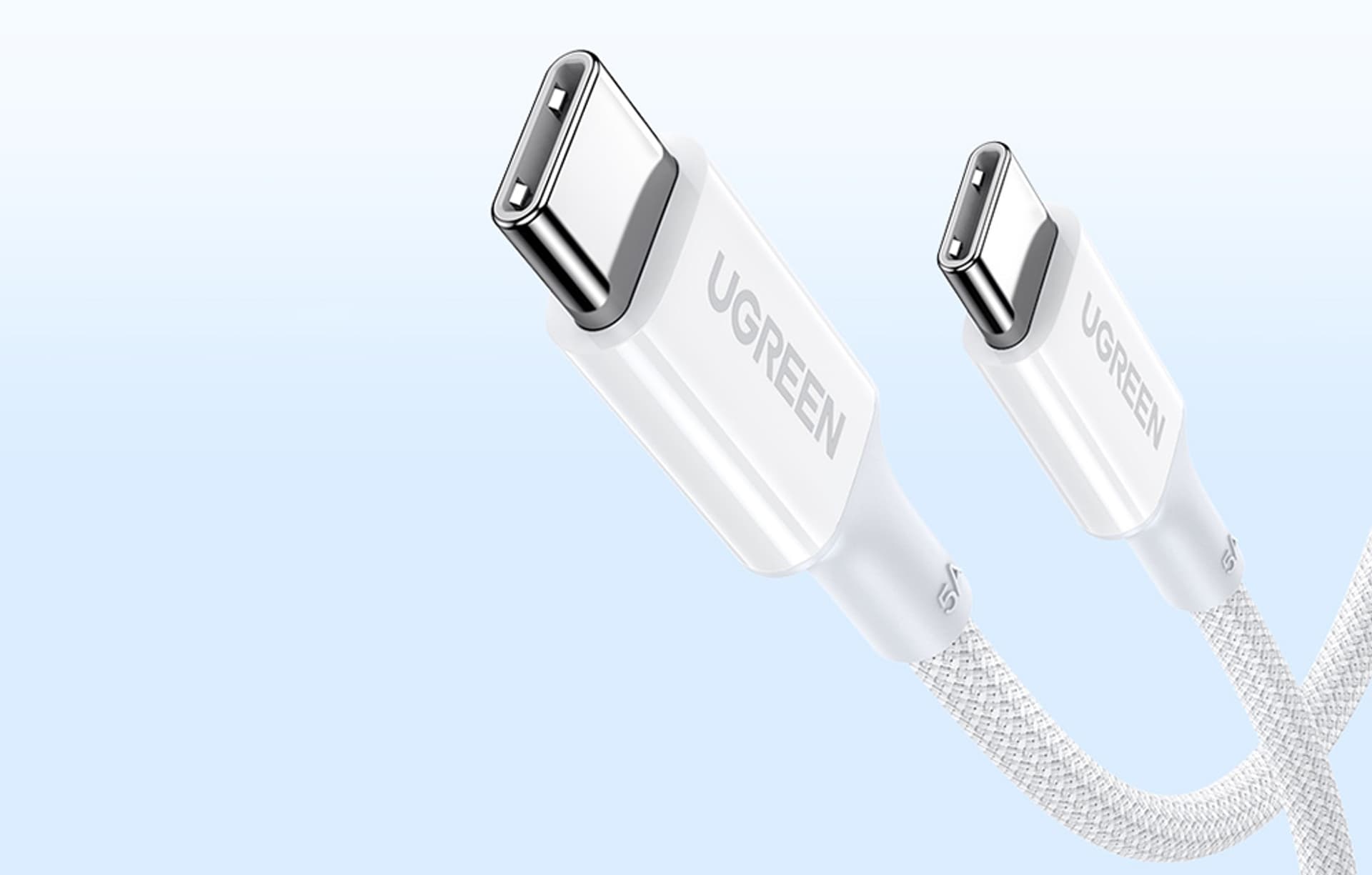 

Kabel USB-C do USB-C UGREEN 15269, 2m (biały)