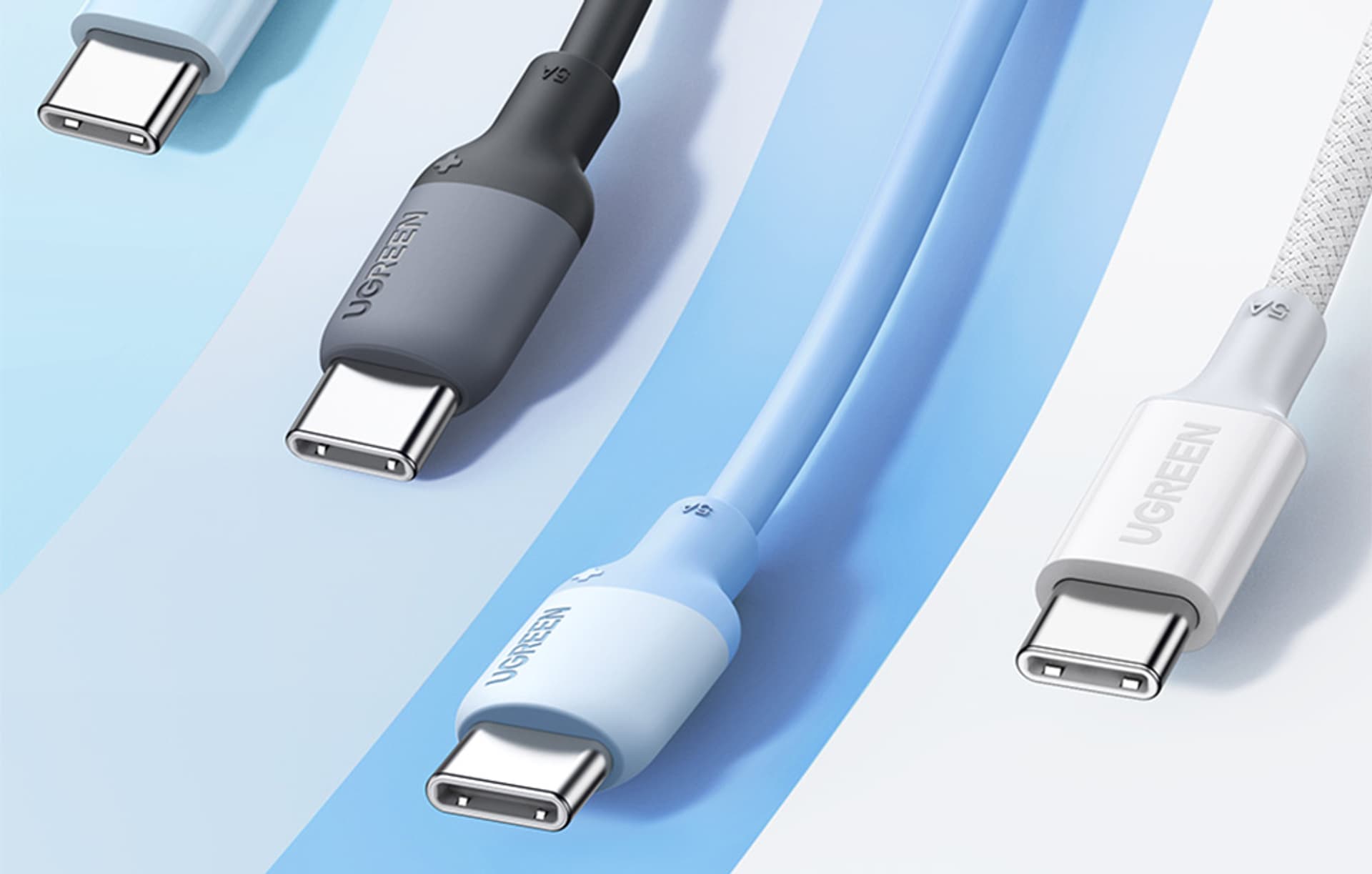 

Kabel USB-C do USB-C UGREEN 15280, 1.5m (niebieski)