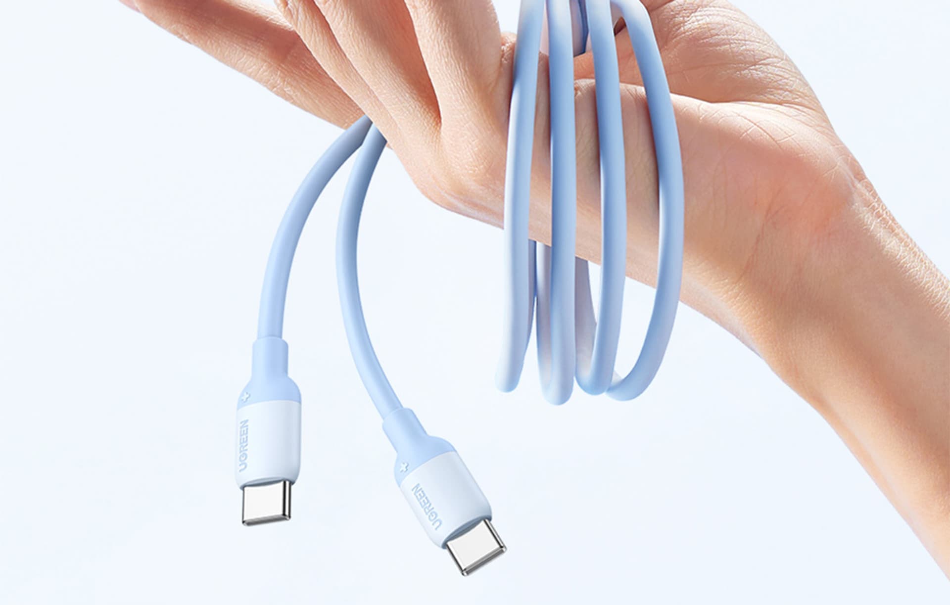 

Kabel USB-C do USB-C UGREEN 15281 (niebieski)