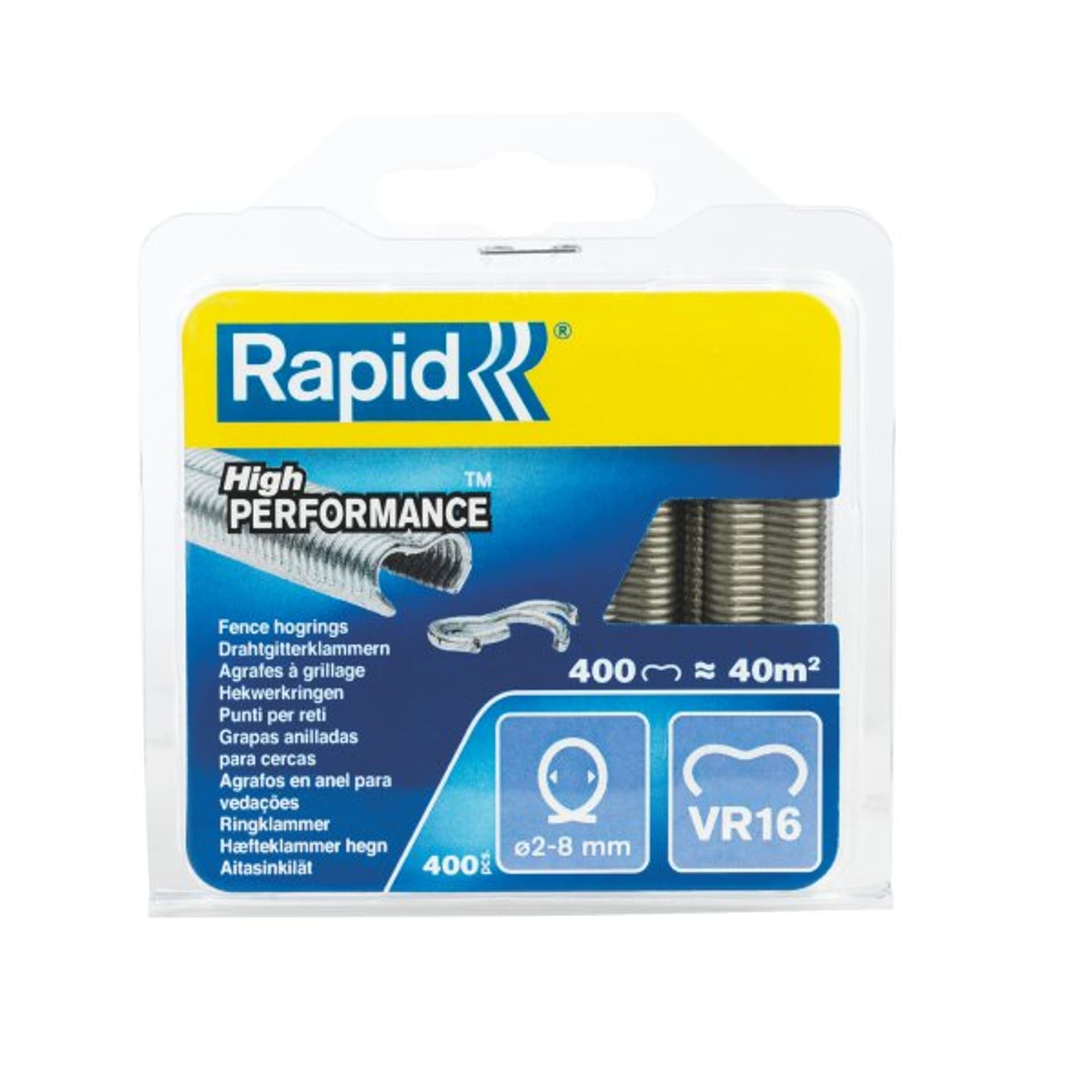 

Zszywki zaciskowe do ogrodzenia Rapid VR16 - opakowanie 400 szt.