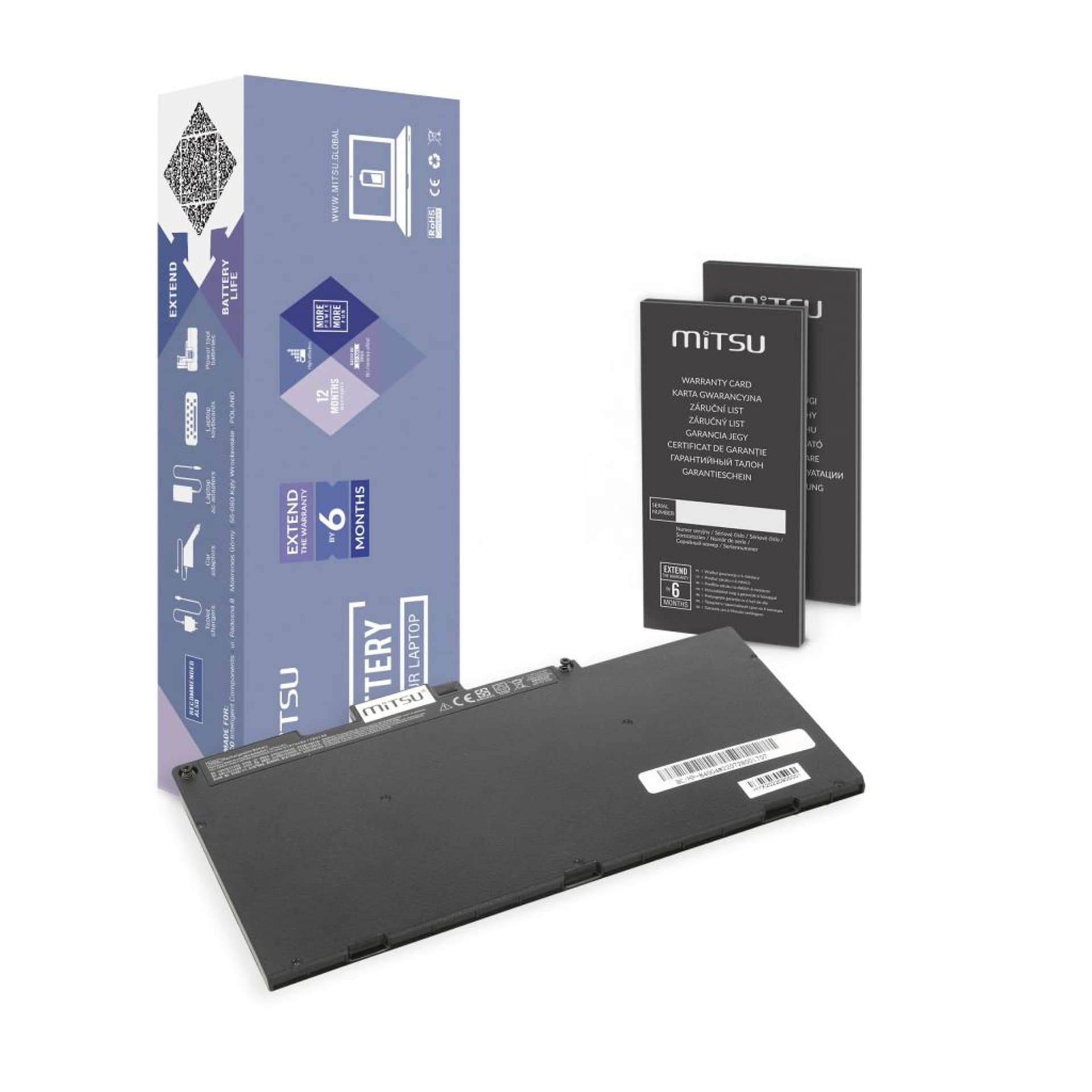 

Bateria Mitsu do HP EliteBook 755 G4, 840 G4, 850 G4