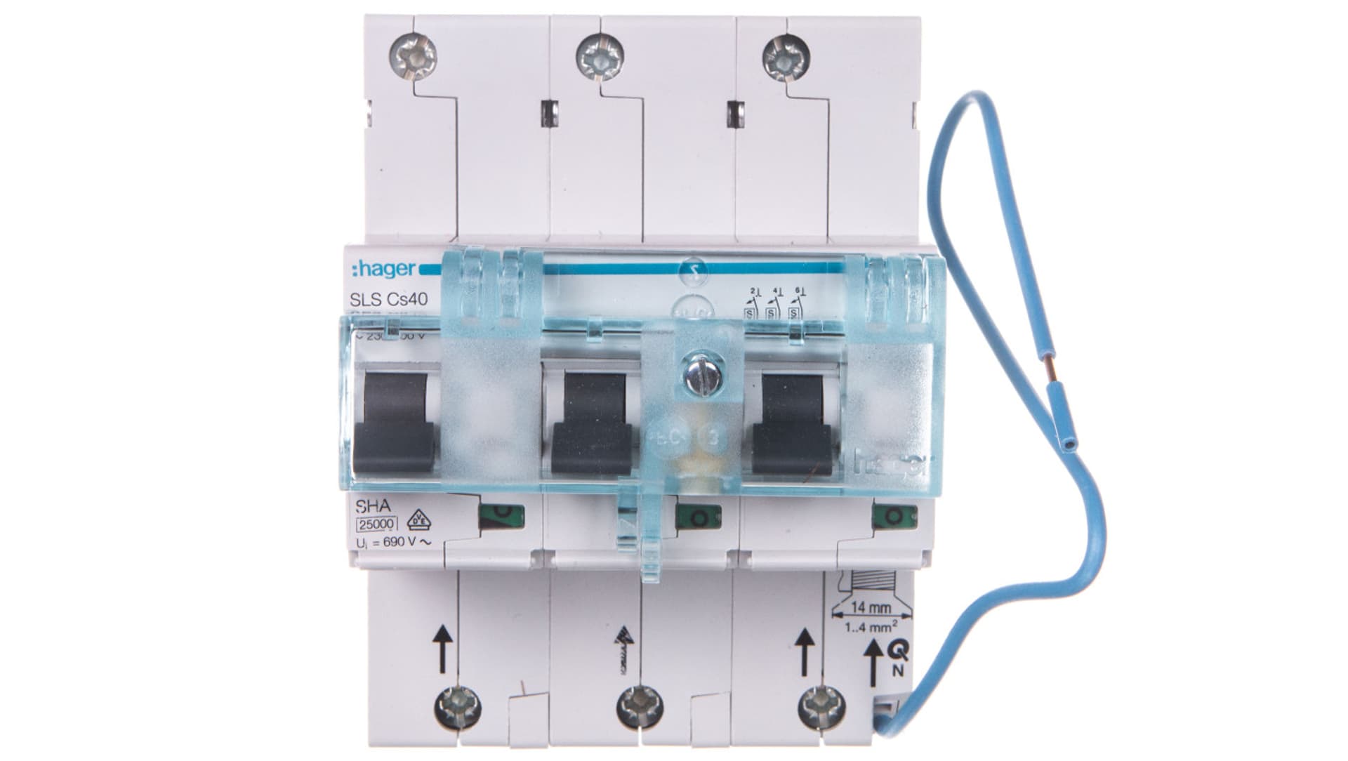 

Wyłącznik nadprądowy selektywny 3P Cs 40A SLS HTN340C