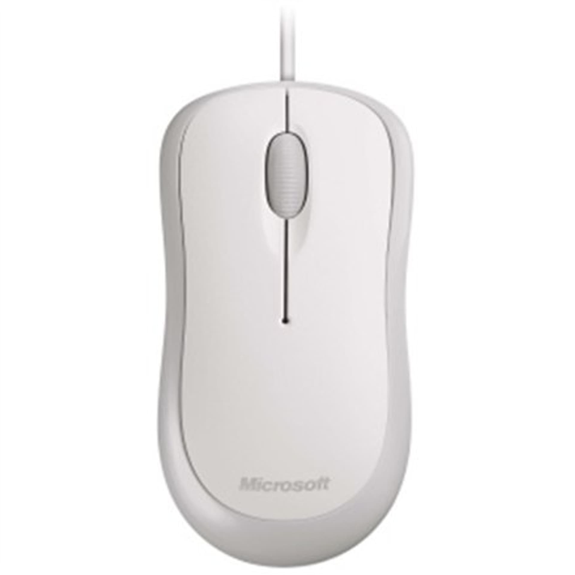 

Microsoft 4YH-00008 Basic Optical Mouse for Business 1.83 m, White, USB