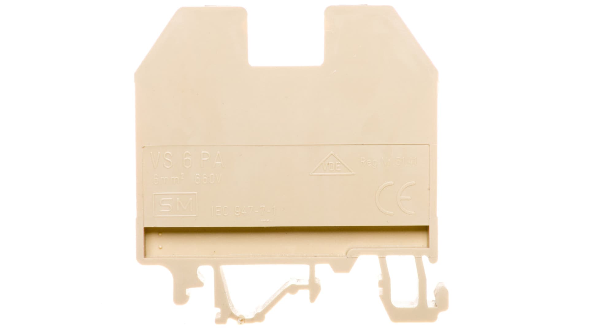 

Złączka szynowa gwintowa 6mm2 beżowa VS 6 PA 003901068