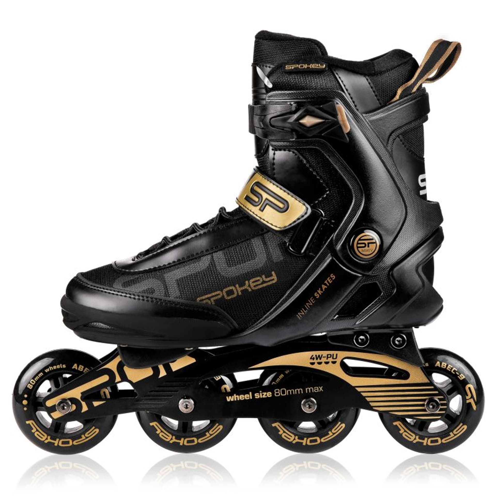 

Łyżworolki Spokey PRIME PRO BK/GD (kolor Czarny, rozmiar 41)