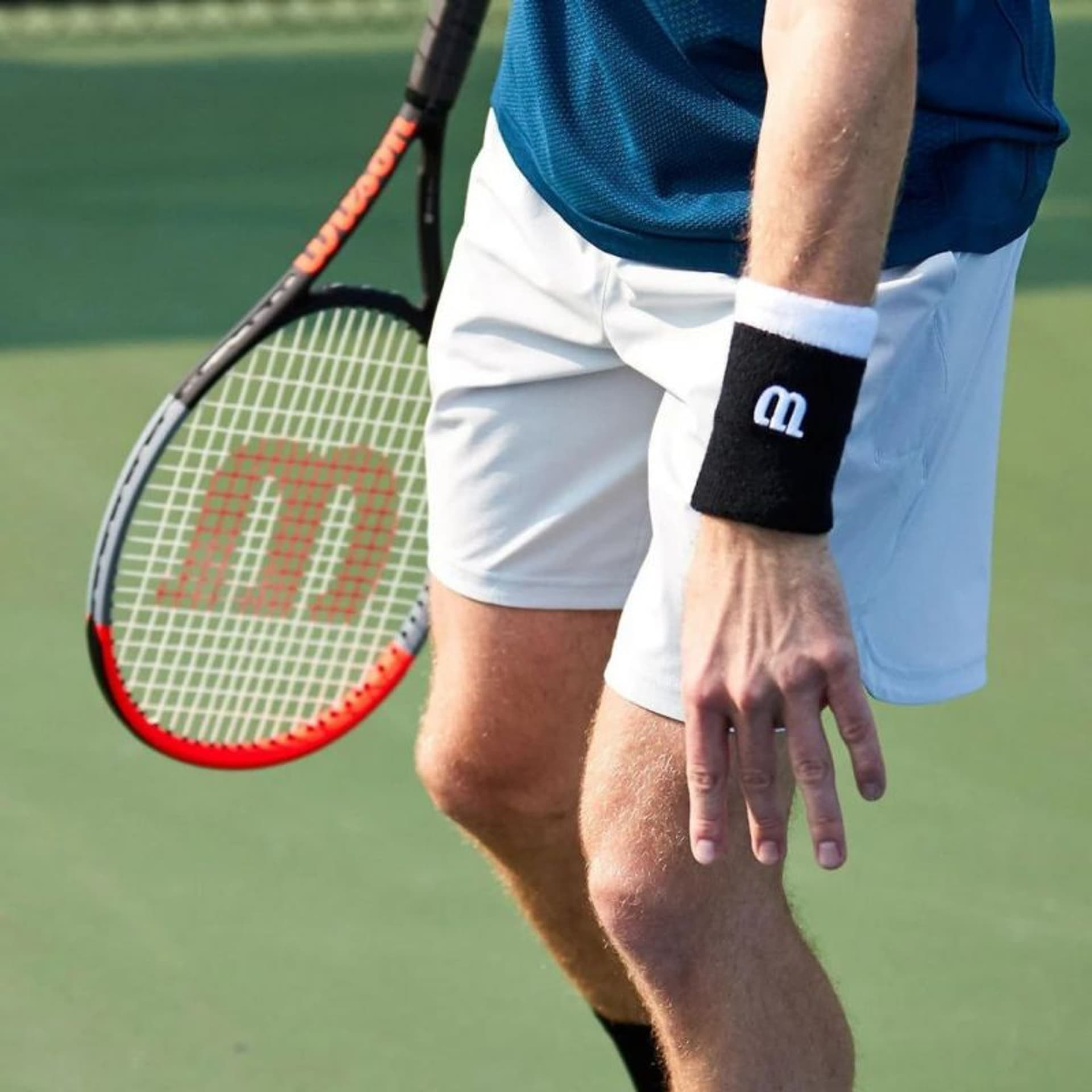 

Frotka, opaska na rękę Wilson Extra Wide Wristband (kolor Biały. Czarny)