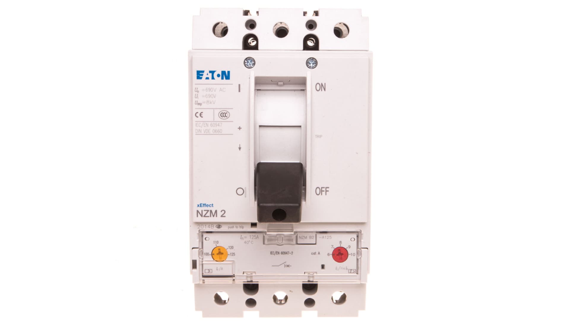 

Wyłącznik mocy 125A 3P 25kA NZMB2-A125 259087