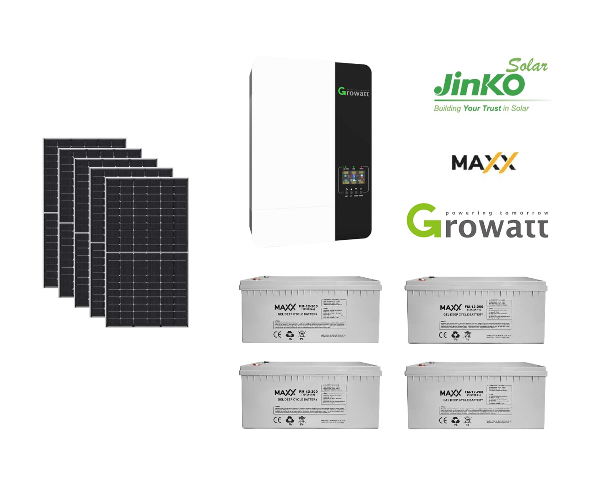 

Zestaw off grid 2,4kW PV, 5kW AC, 5kWh pojemności