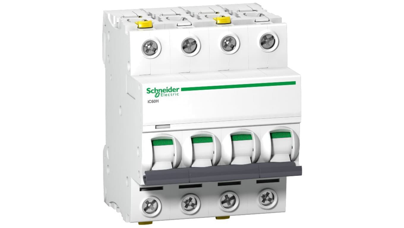 

Wyłącznik nadprądowy 4P C 10A 10kA AC iC60H-C10-4 A9F07410