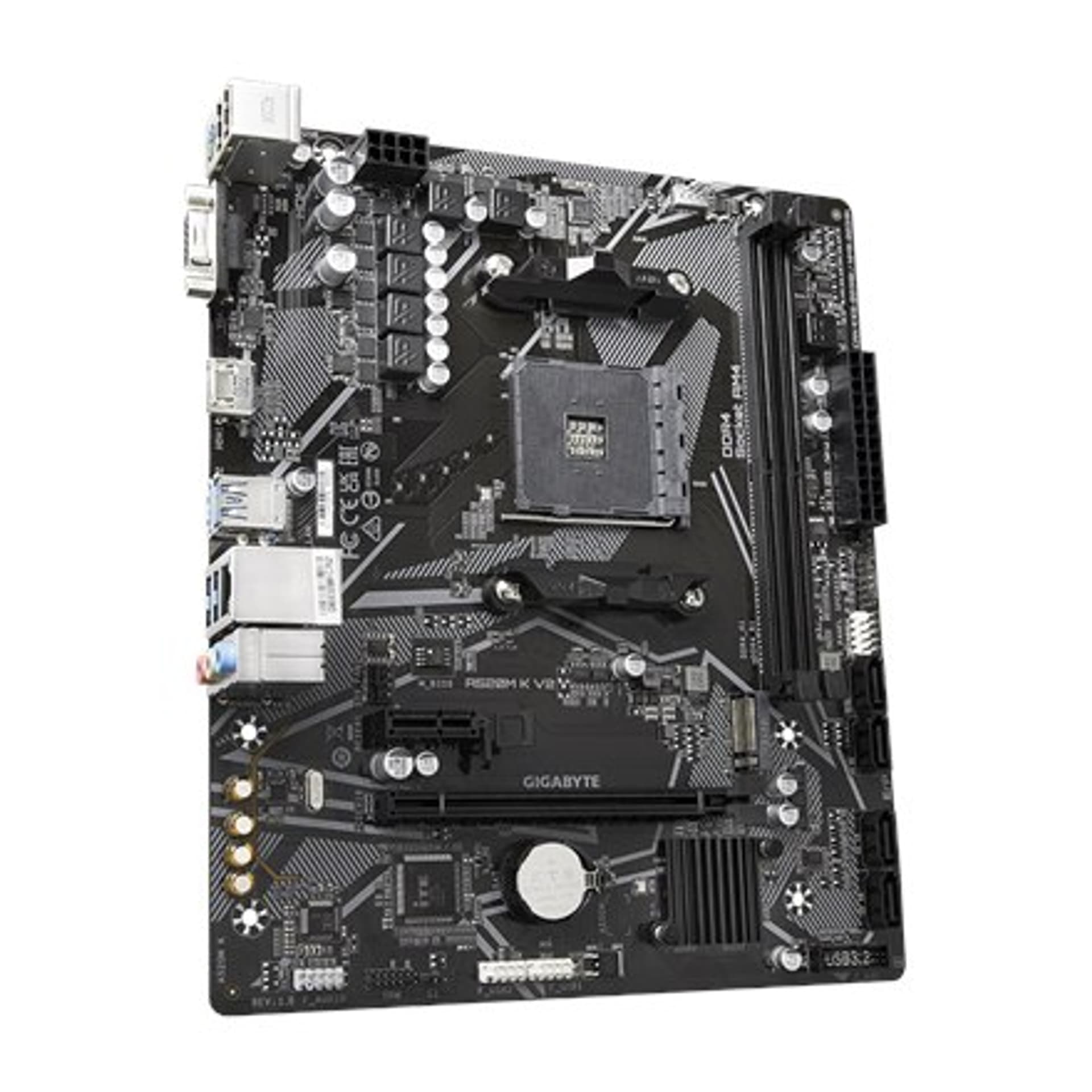 

Gigabyte A520M K V2 1.0 M/B Rodzina procesorów AMD, Gniazdo procesora AM4, DDR4 DIMM, Gniazda pamięci 2, Obsługiwane interfejsy