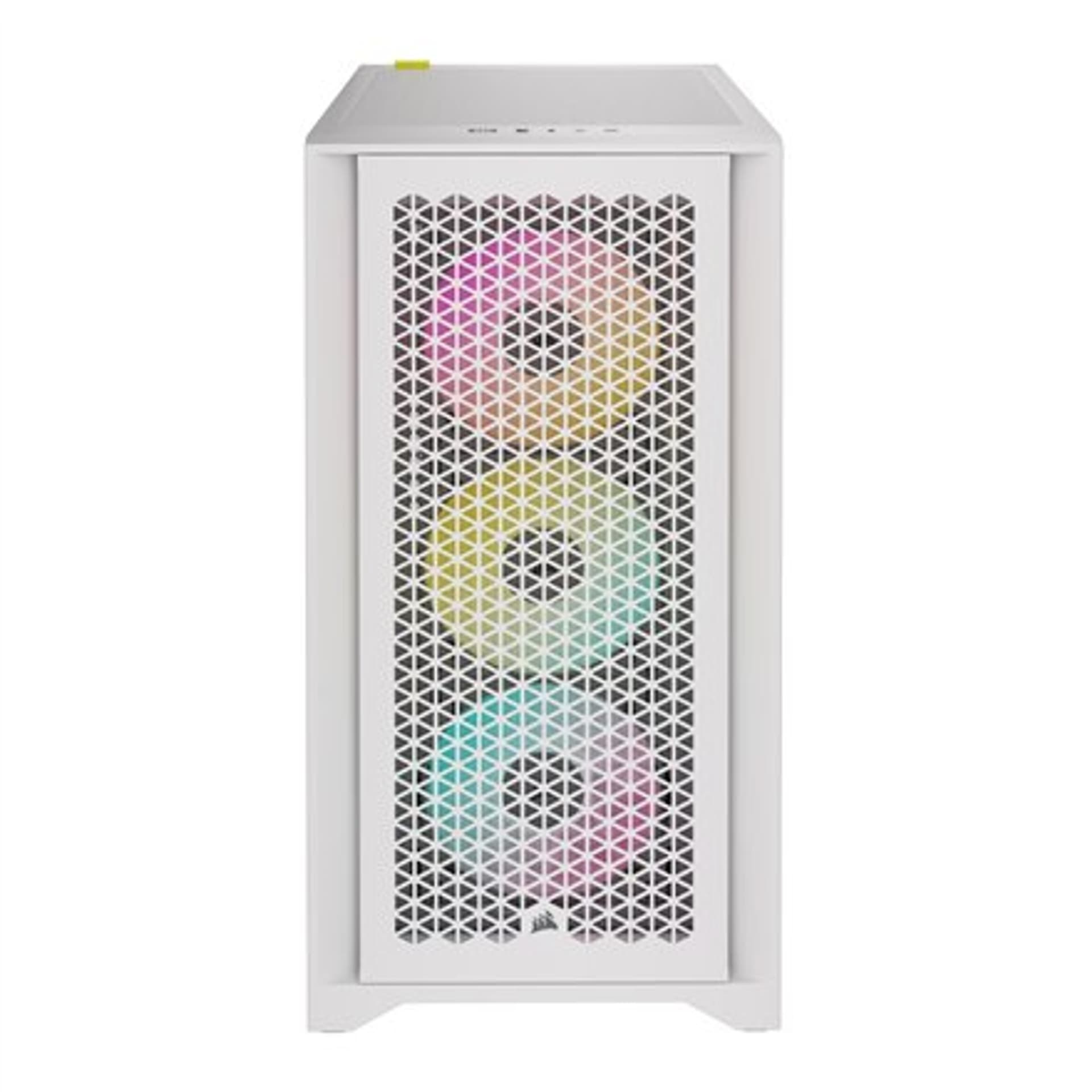 

Obudowa PC Corsair Tempered Glass iCUE 4000D RGB AIRFLOW Okno boczne, Biały, Mid-Tower, Zasilacz w zestawie Nie