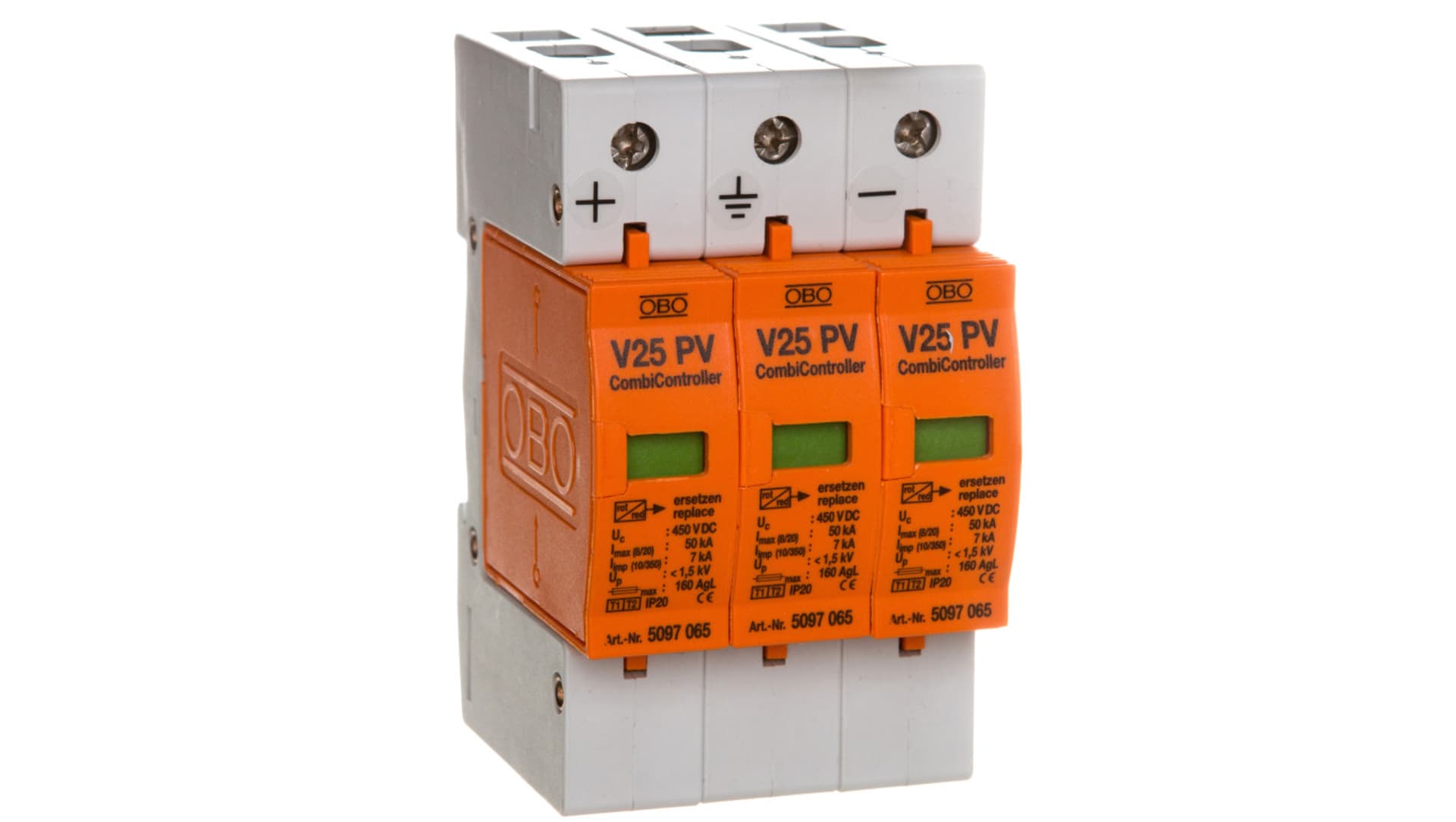 

Ogranicznik przepięć PV 900V DC Typ 1+2 3P 7kA V25-B+C Typ 1+2 3-PH900 5097447