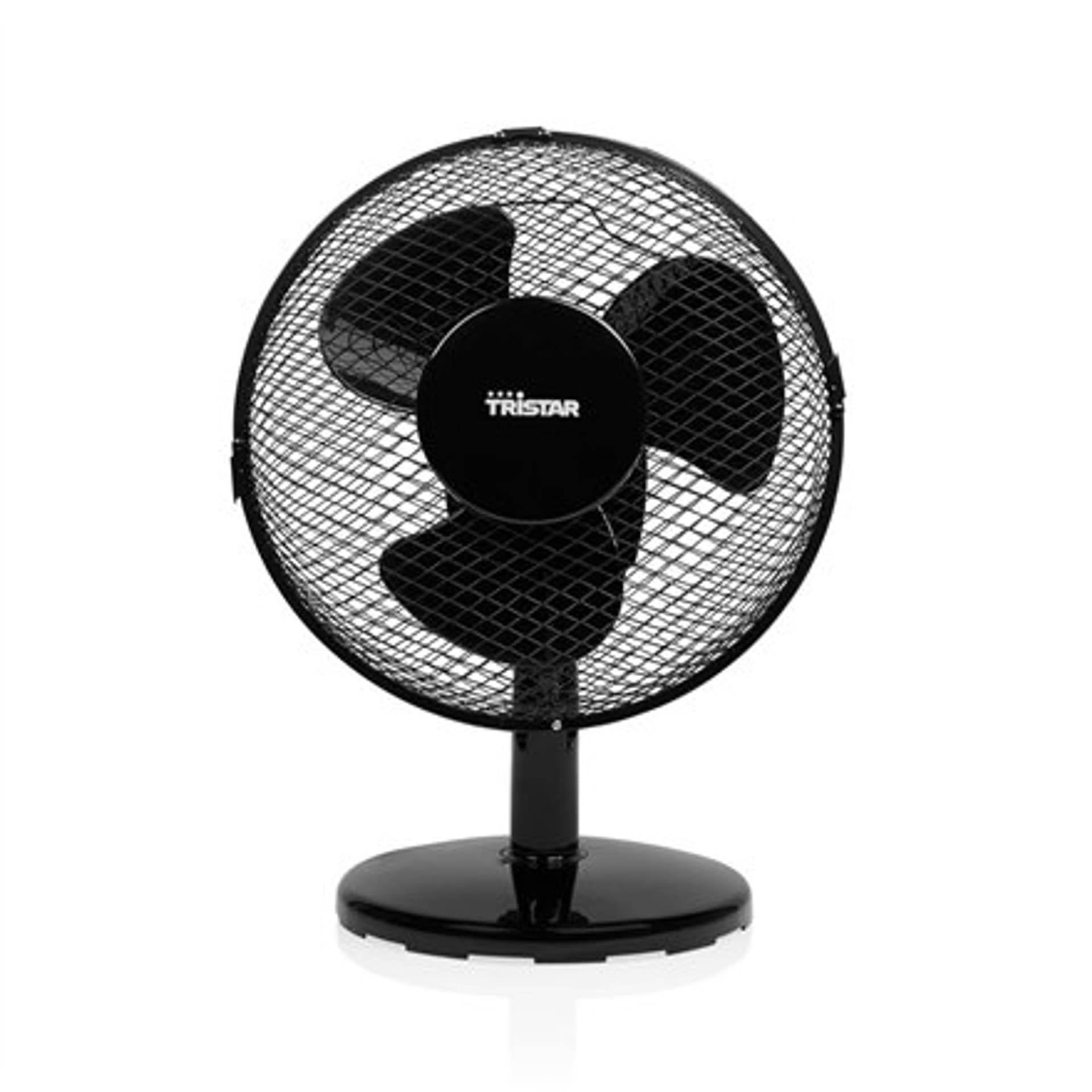 

Tristar Wentylator biurkowy VE-5722 Średnica 23 cm, Czarny, Liczba biegów 2, 30 W, Oscylacja