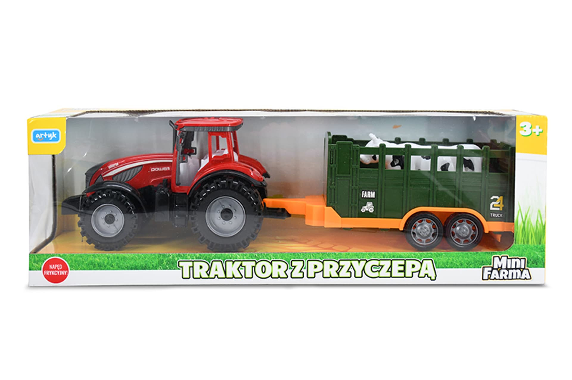 

MINI FARMA TRAKTOR Z PRZYCZEPĄ