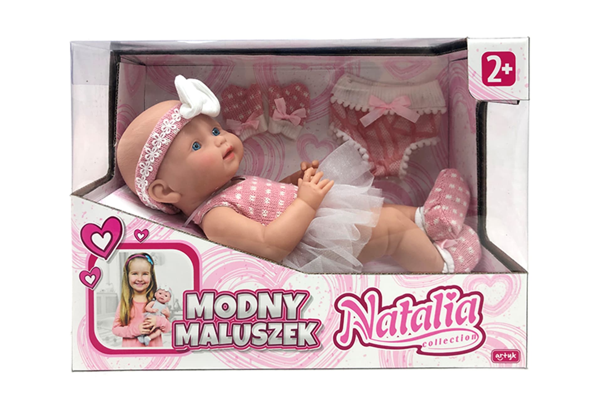 

LALKA NATALIA MODNY MALUSZEK 38 CM.