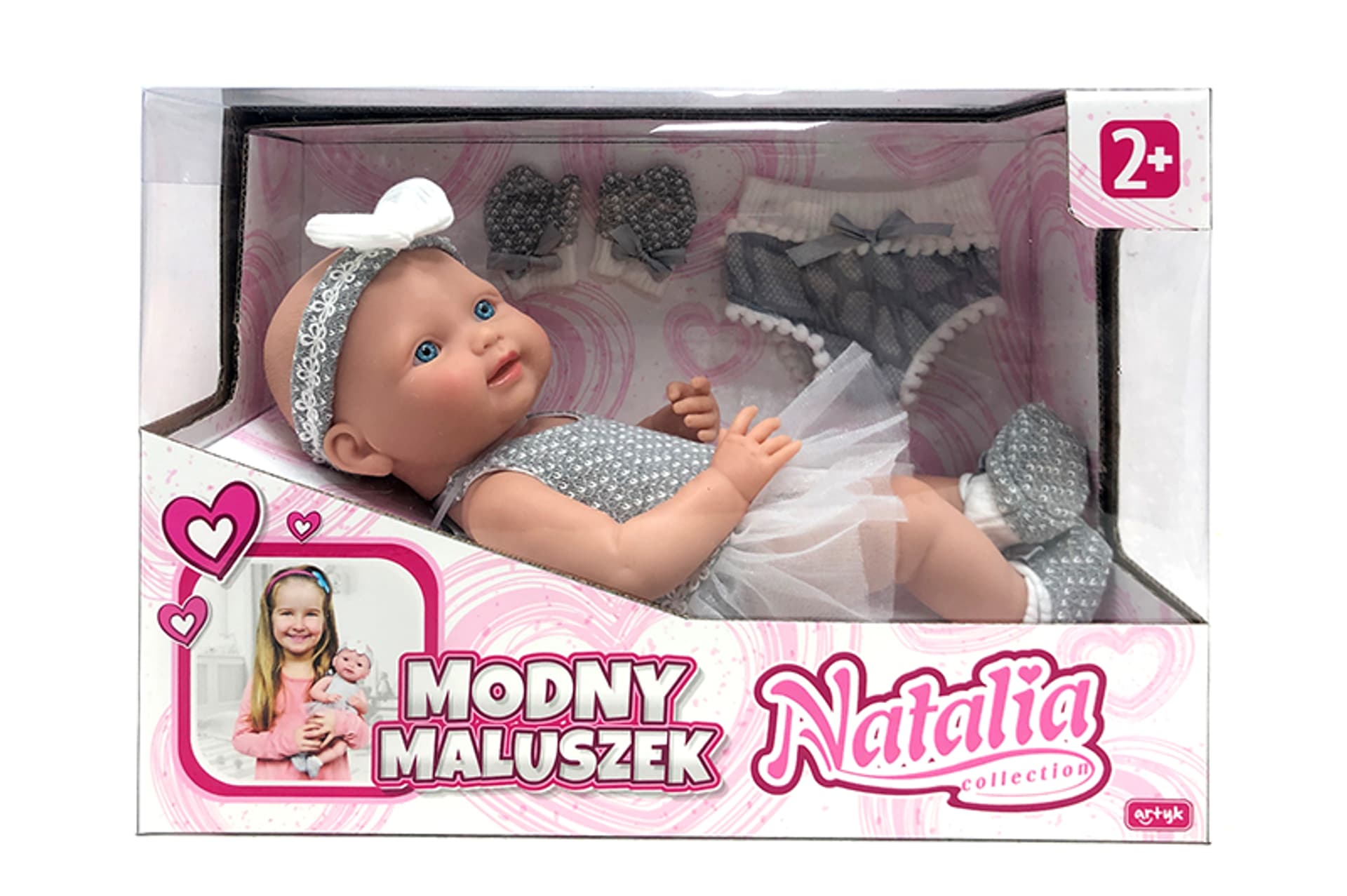 

LALKA NATALIA MODNY MALUSZEK 38 CM.