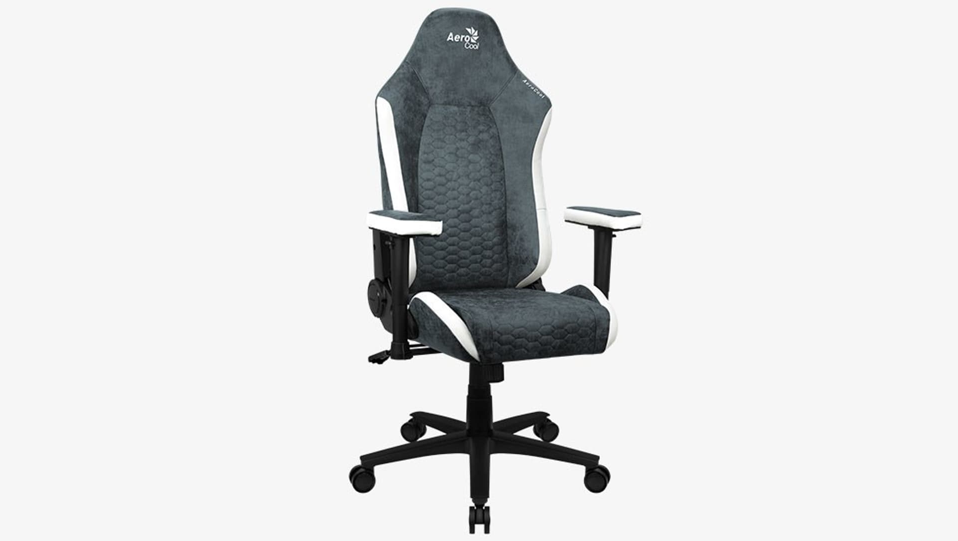 

FOTEL AEROCOOL CROWN AeroSuede STEEL BLUE
