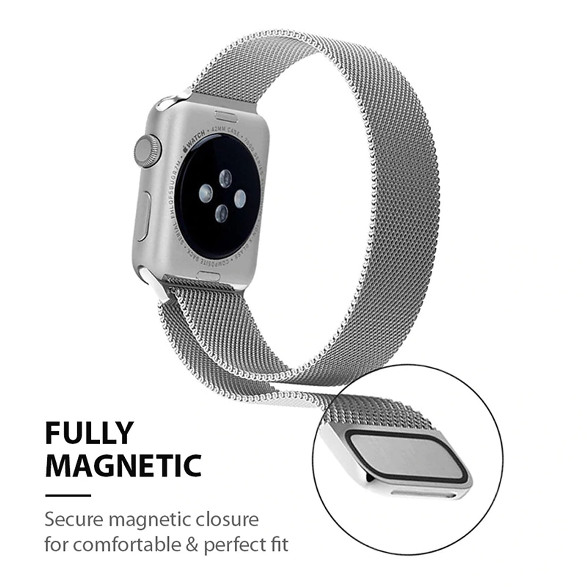 

Crong Milano Steel – Pasek ze stali nierdzewnej do Apple Watch 38/40/41 mm (szampański)