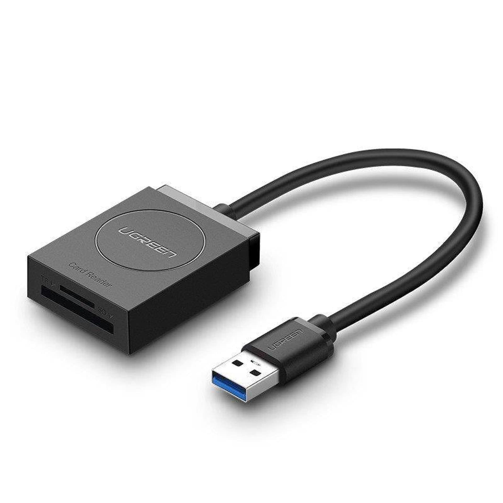 

Adapter USB UGREEN czytnik kart SD, microSD (czarny)