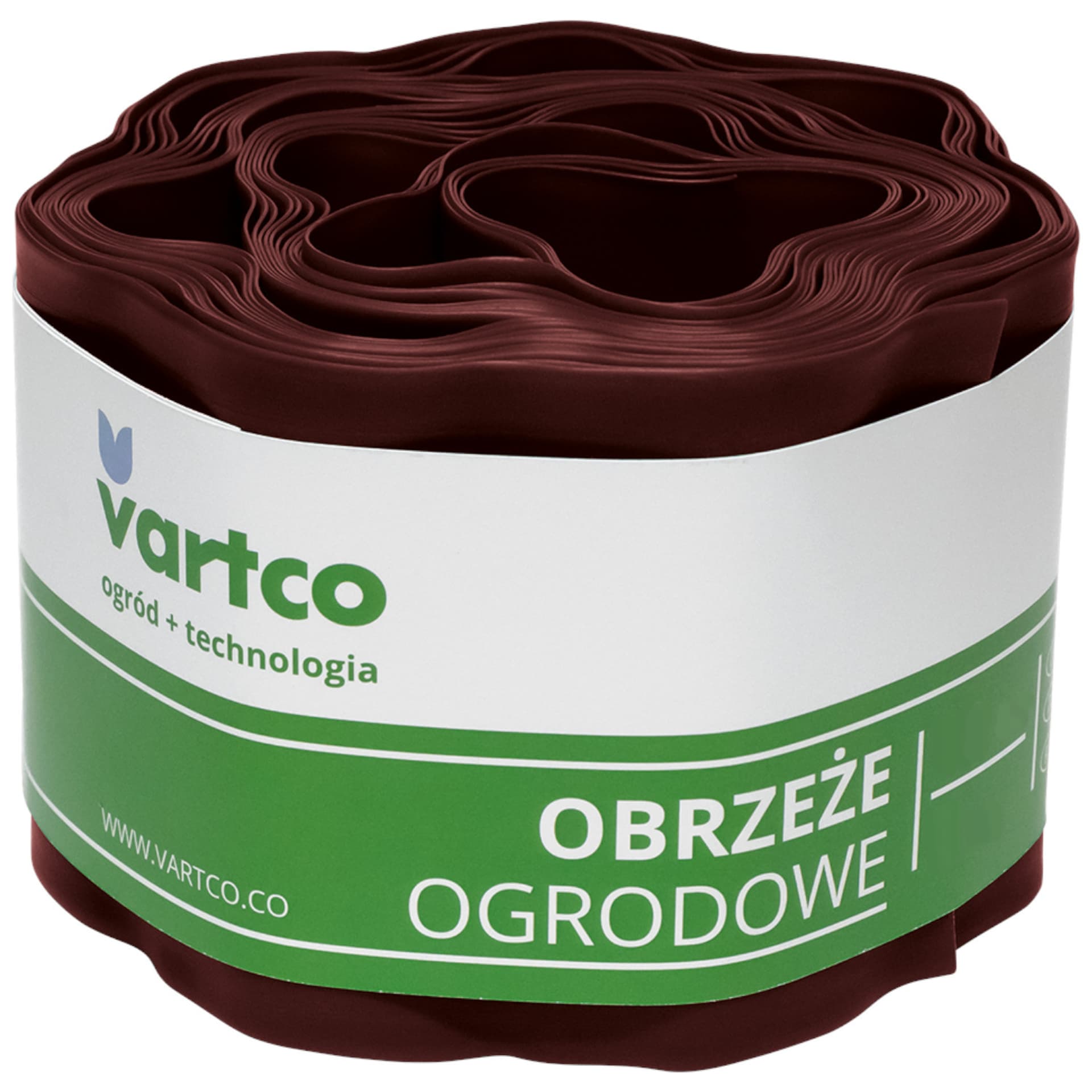 

Obrzeże ogrodowe faliste 10cm x9m Vartco brązowe