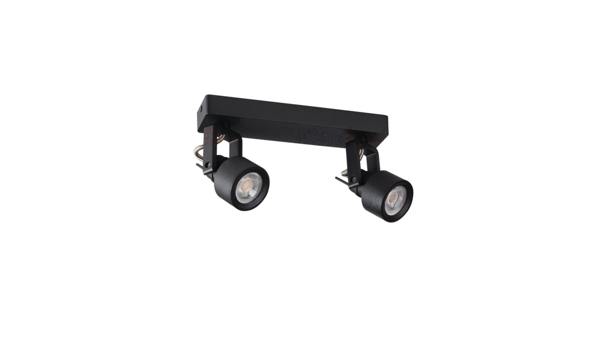 

Oprawa ścienno-sufitowa GU10 2x max 10W Ikl. 220-240V IP20 SONDA II EL-2I B czarna 34922