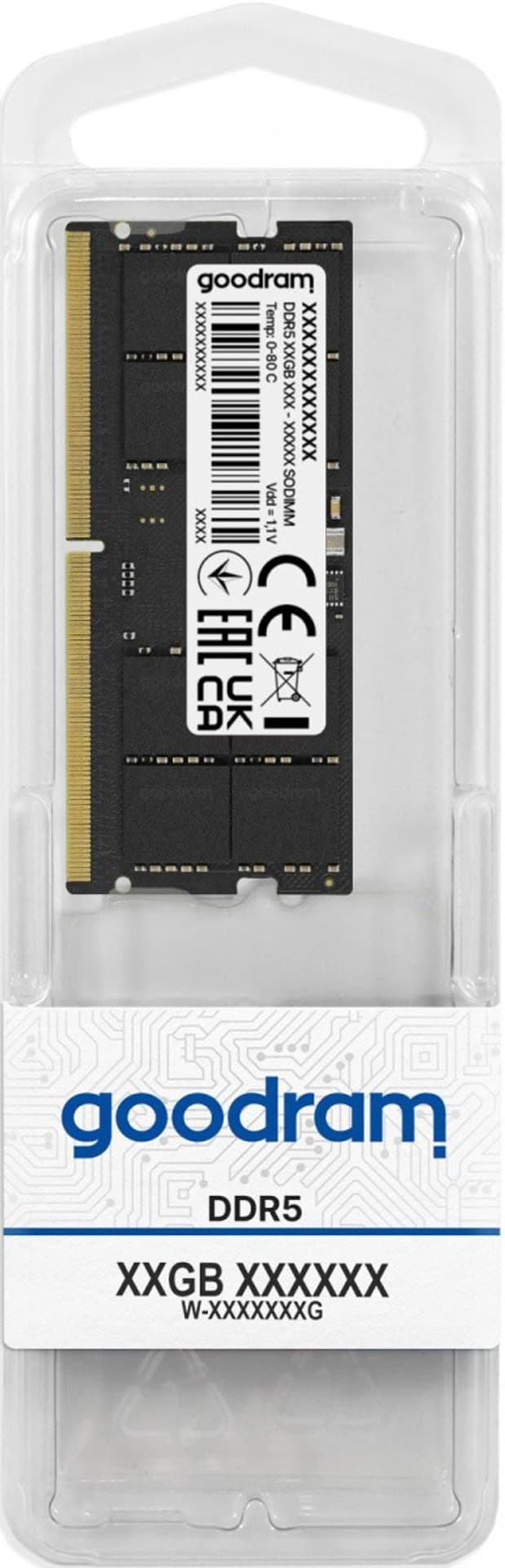 

Pamięć GOODRAM SODIMM DDR5 16GB 5600MHz SINGLE