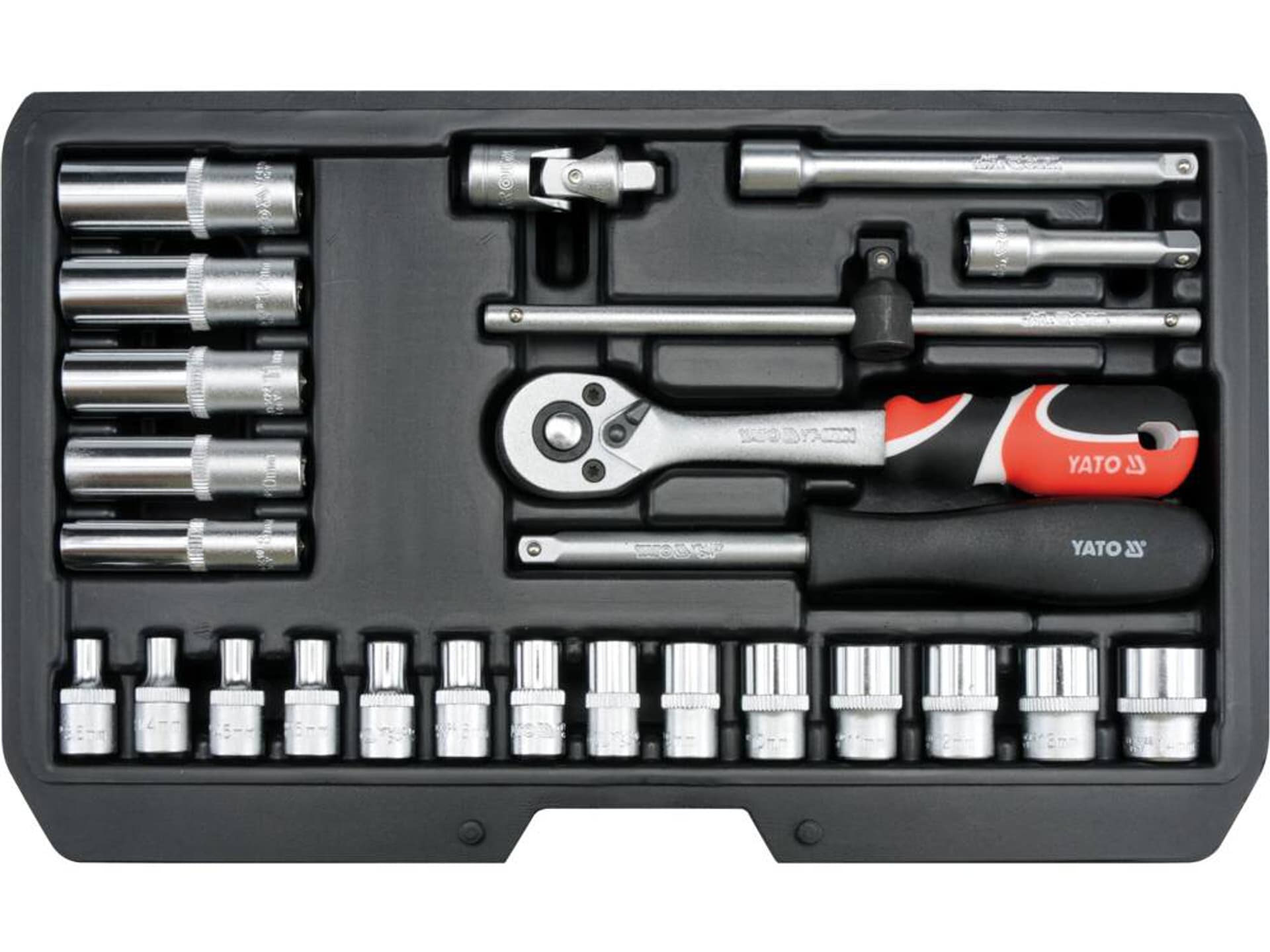 

YATO ZESTAW NARZĘDZIOWY 1/4" 25 CZĘŚCI XS