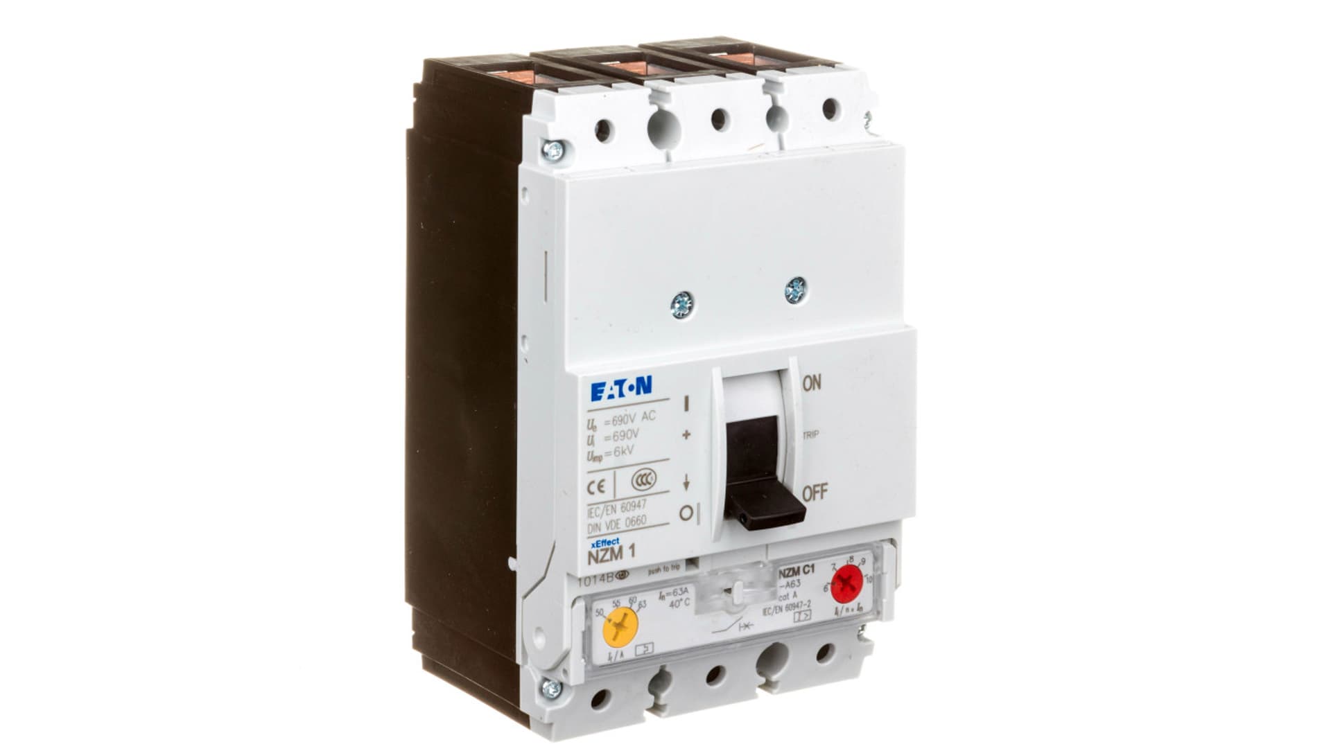 

Wyłącznik mocy 63A 3P 36kA NZMC1-A63 271394