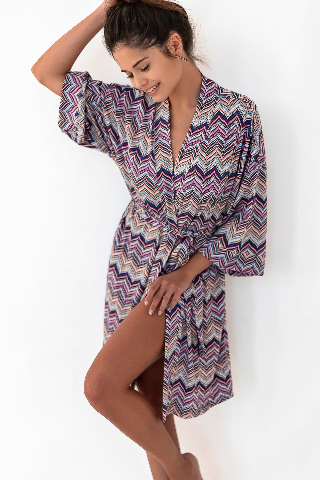 

Szlafrok ZigZag Fioletowy (Rozmiar L/XL)